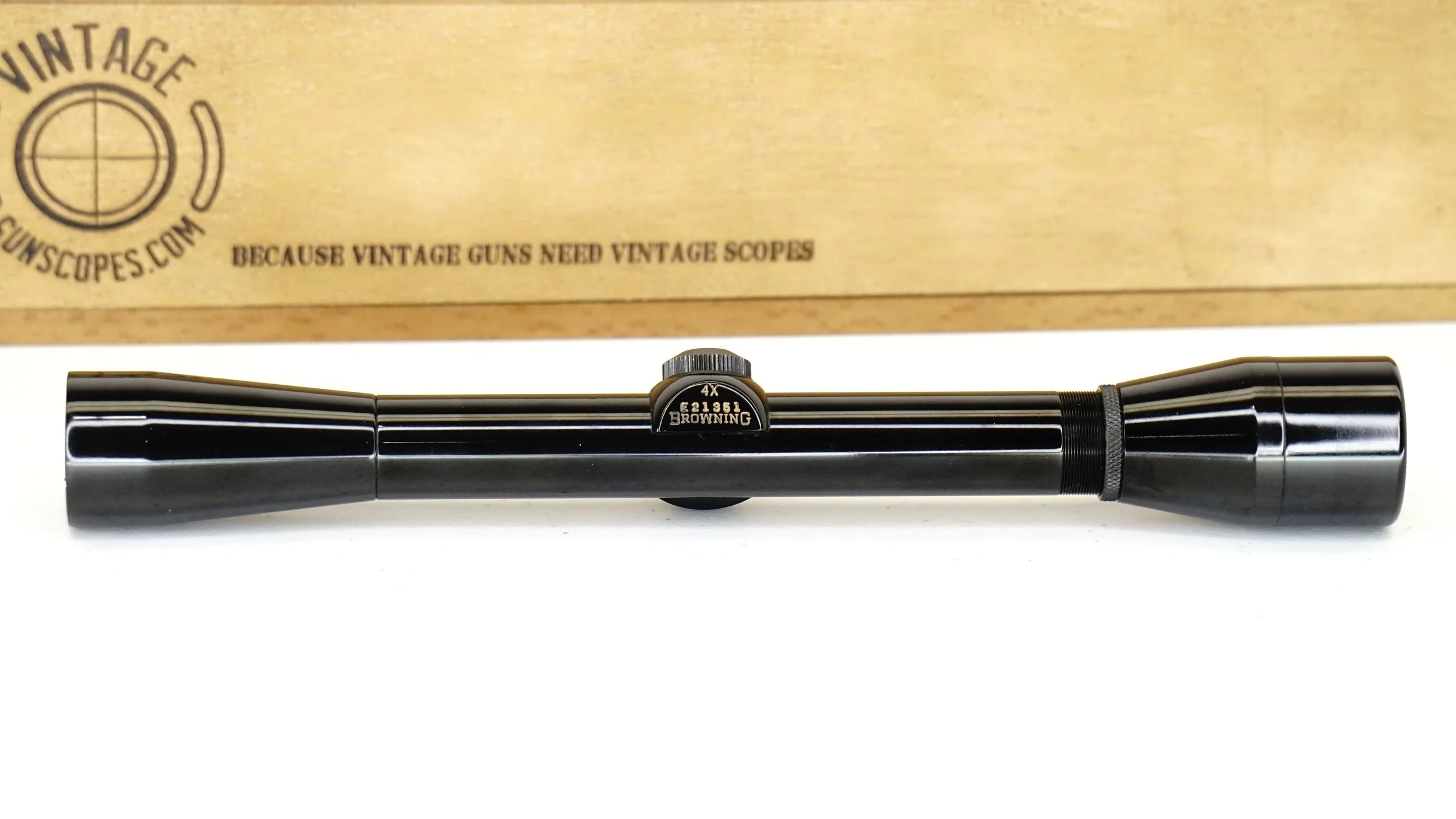 Browning Mini 4x Rimfire Scope.  3/4". c.1965-76. Crosshair - Refurbished.