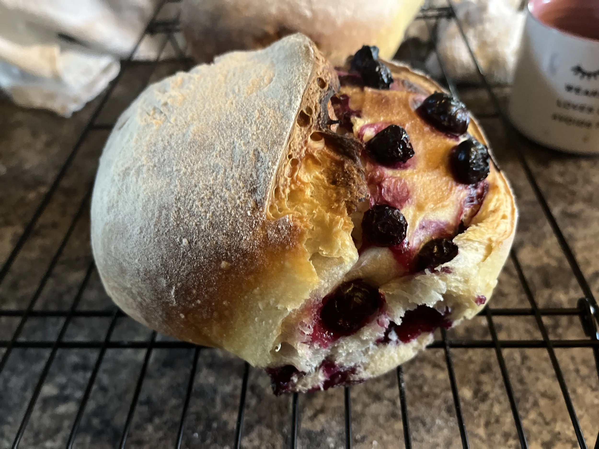 Blueberry Lemon Sourdough Bread