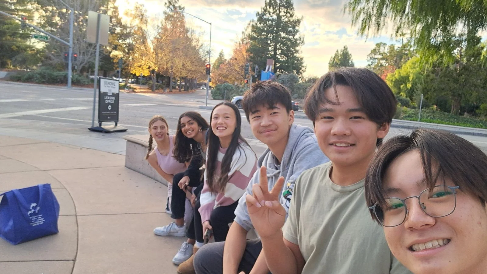 With friends!