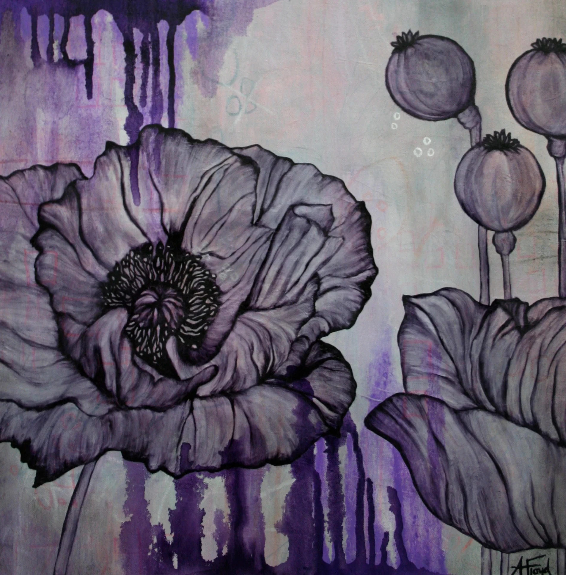 Modern Poppy I, Amy Floyd