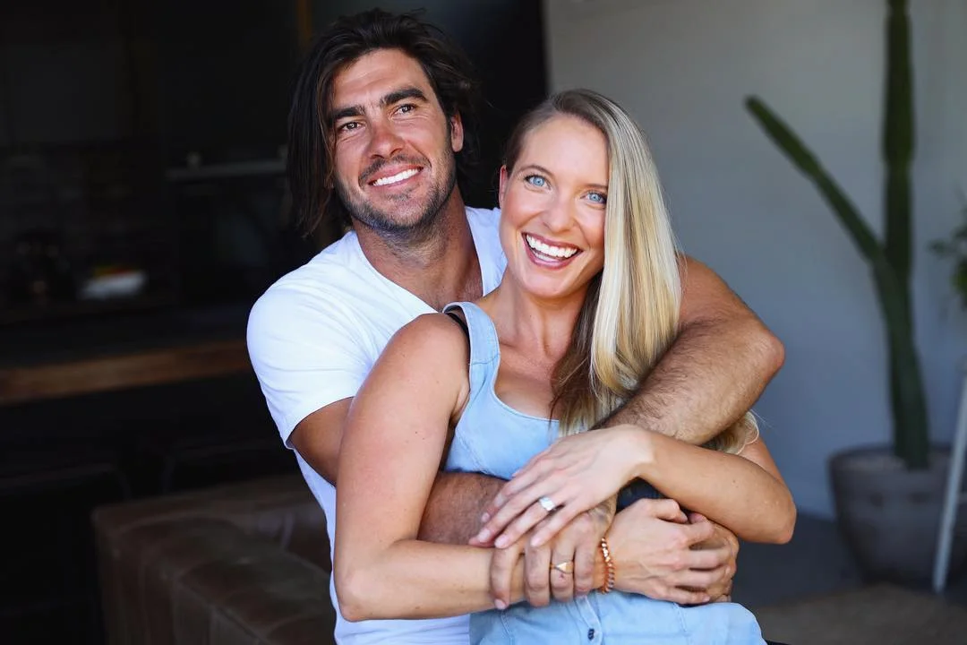 Maxine and Kartan in their grandmother’s house that they renovated with their feature ‘cactus’ in the background