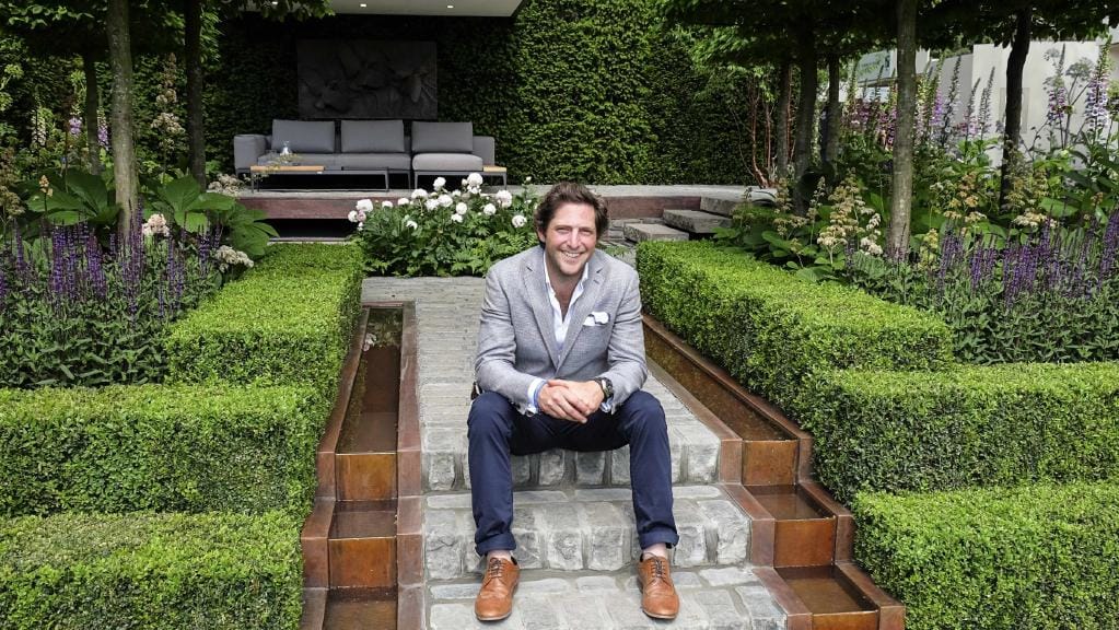 Charlie Albone exhibiting at Chelsea Flower Show
