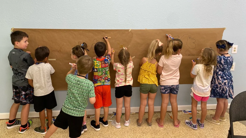 BAHA K5 students in class