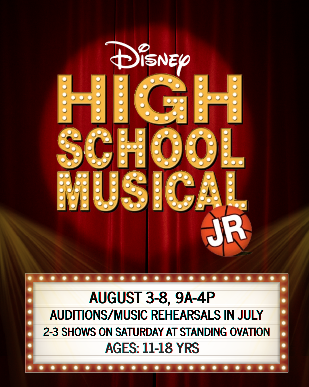 SESSION 4 - "High School Musical Jr" - Aug 3-8