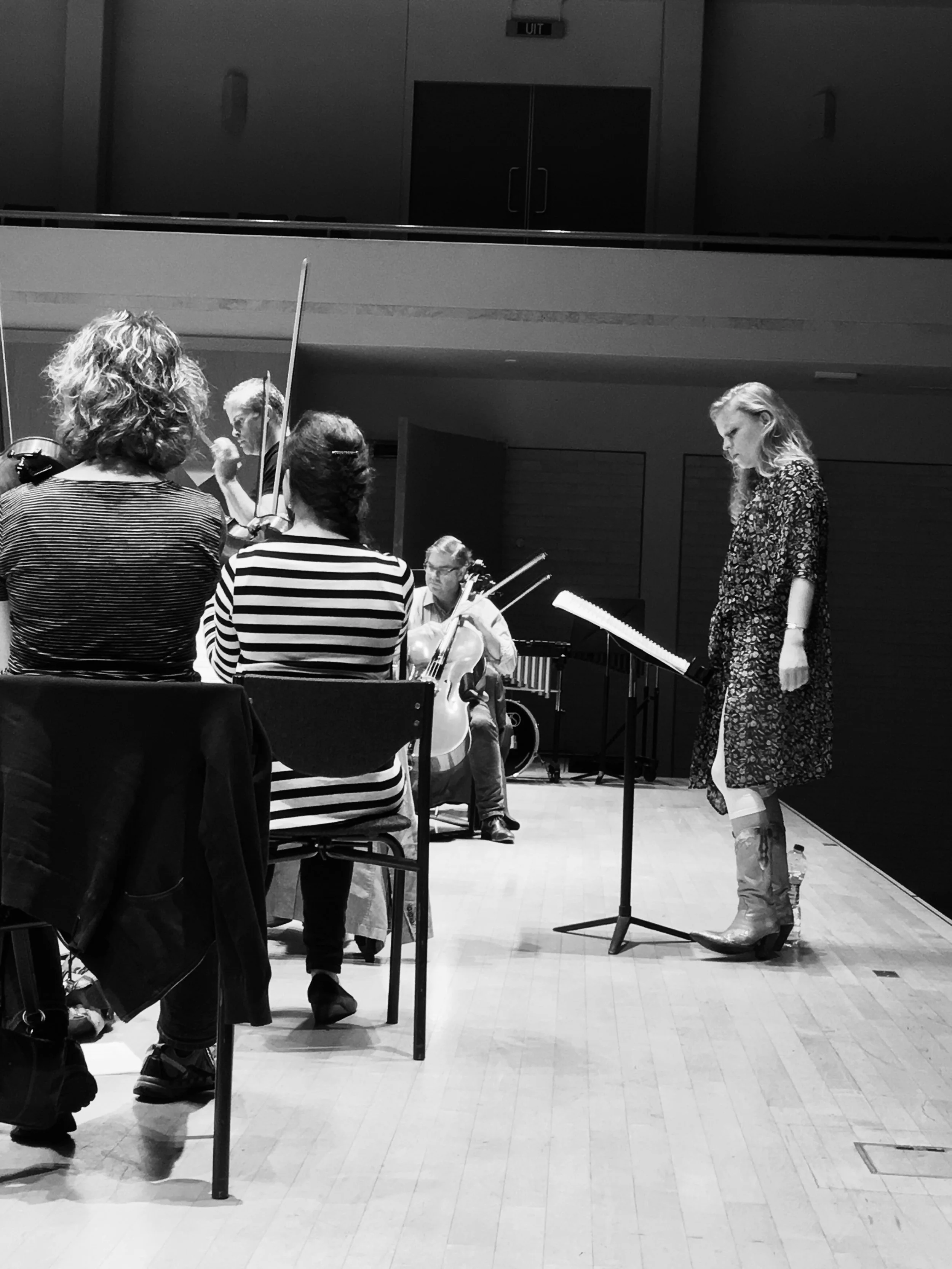 Image: Charody in rehearsal with The Netherlands Symphony Orchestra in June 2016.