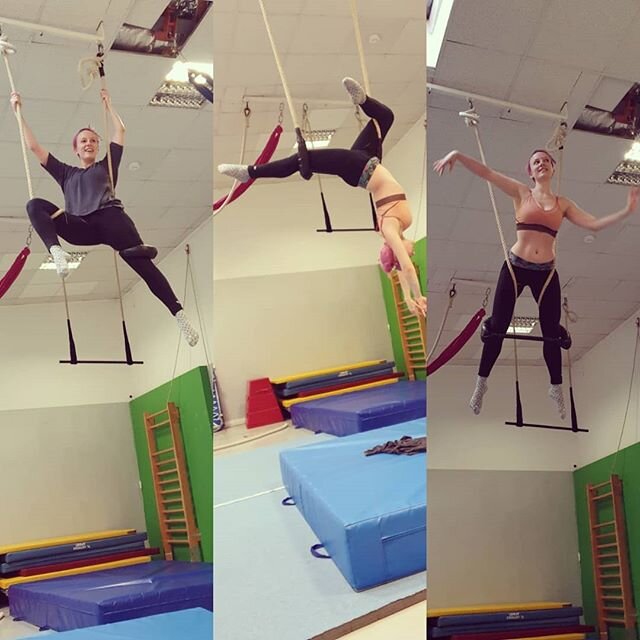 Our amazing coloratura @sarah.bodle.soprano caning some pretty fun moves on trapeze whilst singing 🎶🤸&zwj;♀️🧚&zwj;♀️ happy to welcome her into the cast of our upcoming outdoor stage spectacular JINGAH! that will premiere in Nottingham in June 2020