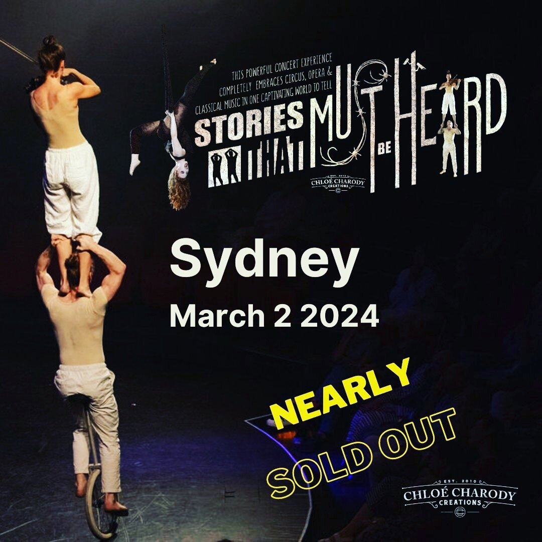 The #Sydney #performance of #storiesthatmustbeheard is pretty well #soldout - we have just a handful of #tickets left (link in bio) Thankyou so much to everyone that has bought tickets to this event. We look forward to sharing some very important #st