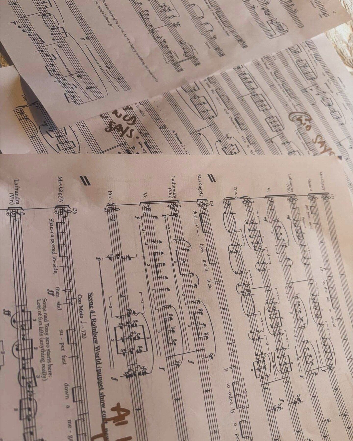 The #score for Rainbow World #composed by @chloecharodycreations based on the #story written by some talented young people combatting #homelessness from across #nottingham 🎼