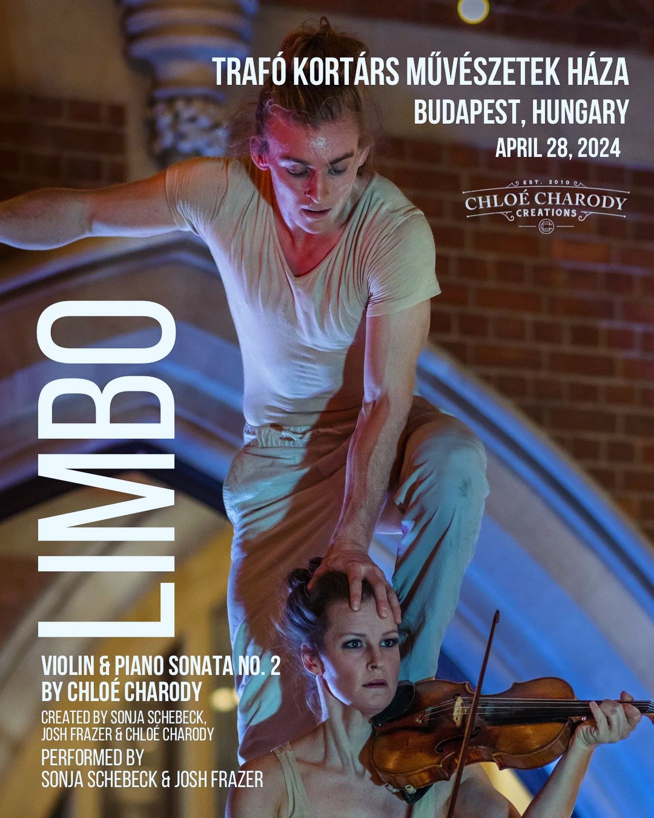 Looking forward to the #performance of #limbo today in #budapest #hungary - my ancestral hometown 🎶
&hellip;
Presented by @onetwomany_collective 
&hellip;
#hungary #chloecharodycreations #sonjaschebeck #joshfrazer #violin #sonata #classicalmusic #cl