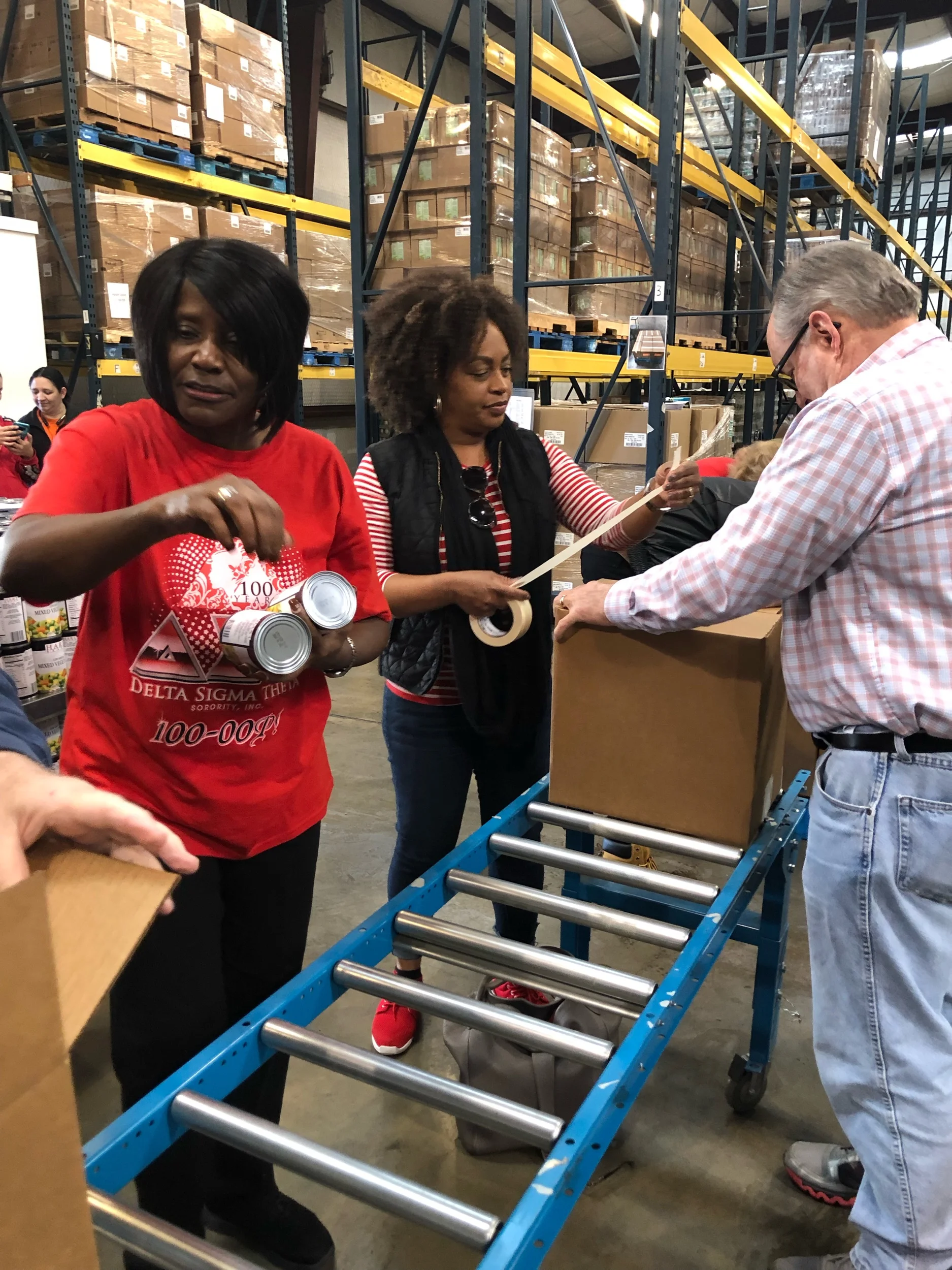Volunteering at High Plains Food Bank