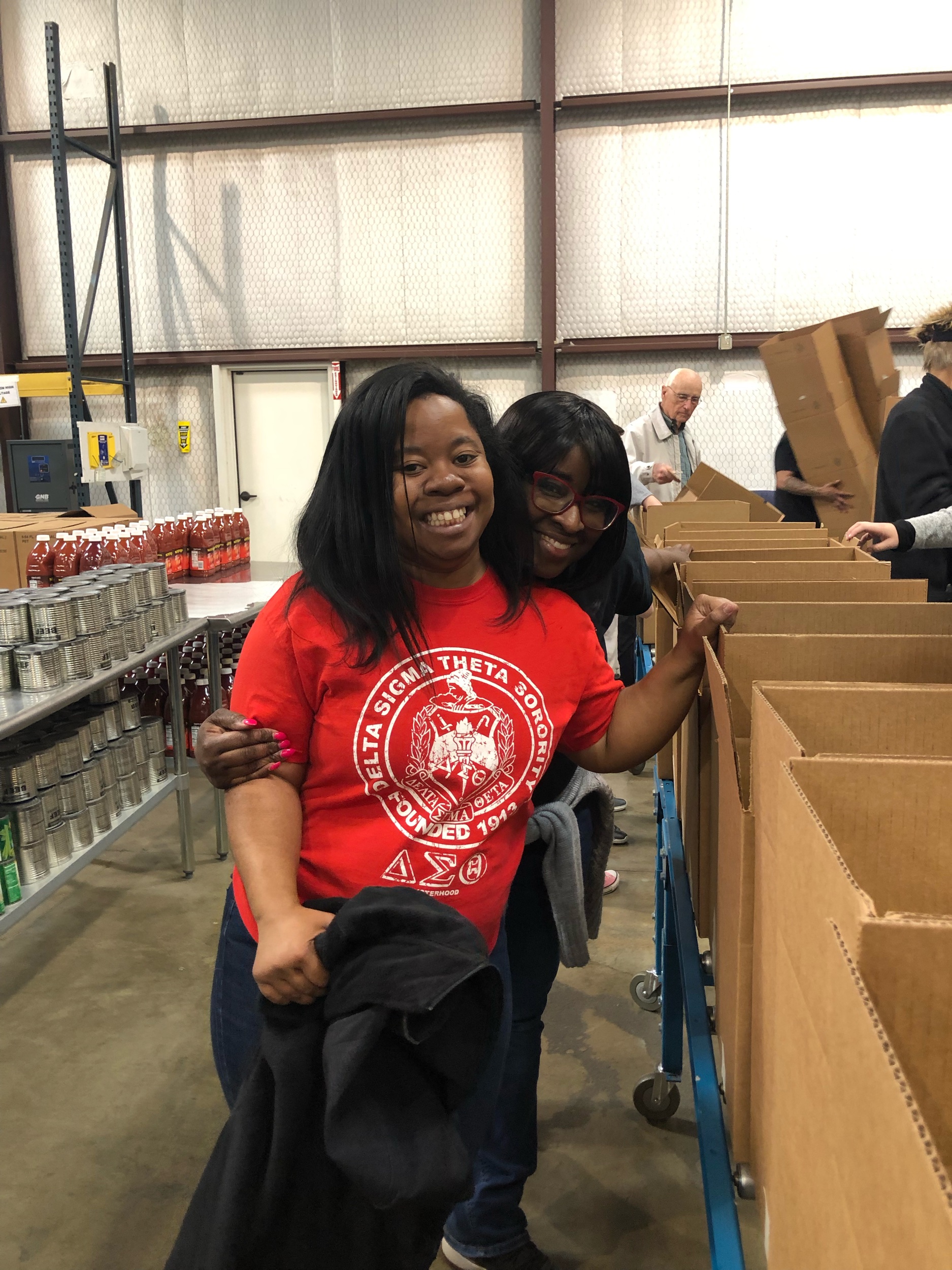 Volunteering at High Plains Food Bank