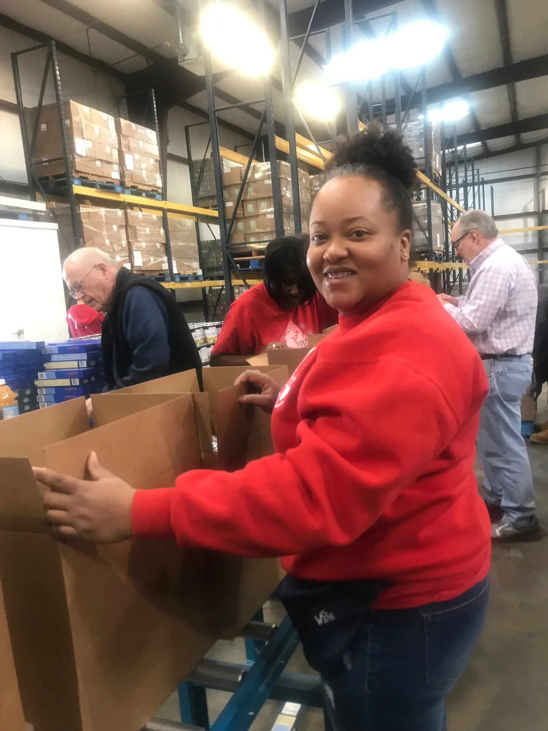 Volunteering at High Plains Food Bank