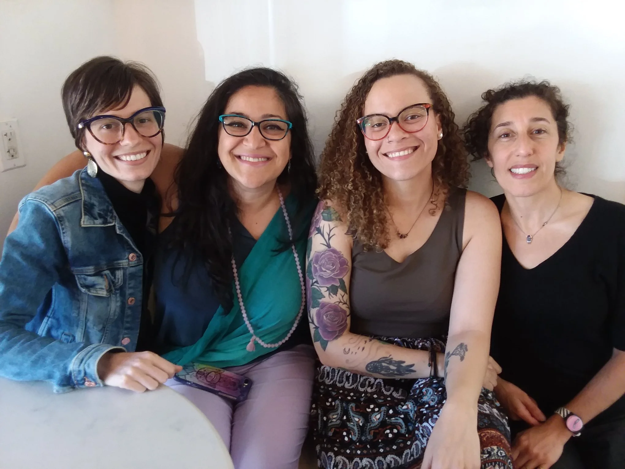 From left: Luba Douzeich, Irina Normatov, Antonia Venesse Guy, Andria Alefhi - show #4 June 22, 2019