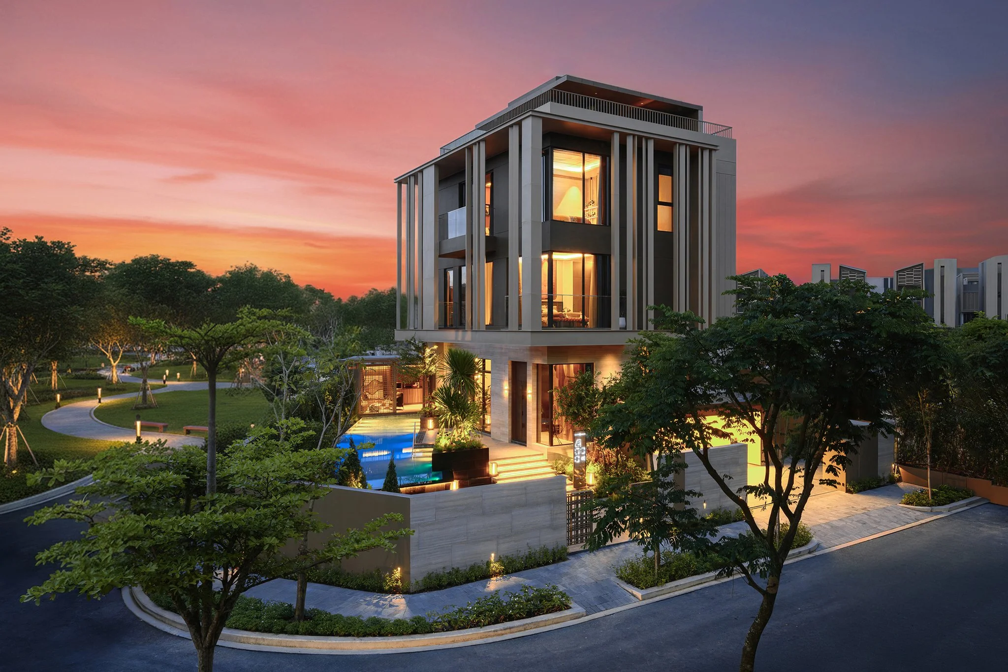 Ngoại thất.
Hillside Mansion | by Capitaland | 2025.
-
#valorstudio #architecturalphotography #interiorphotography #vietnamarchitecture #archdaily #officesnapshots