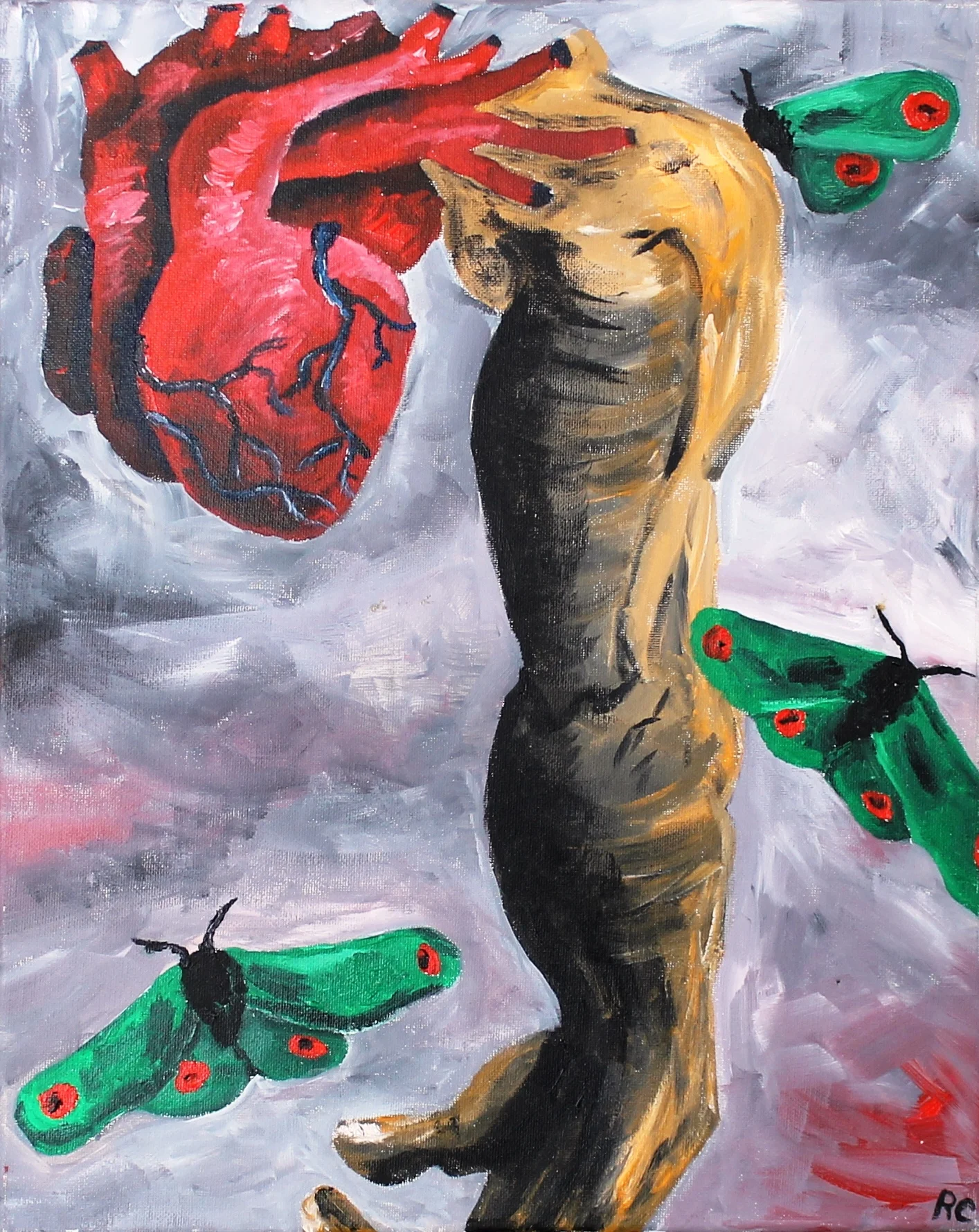 Heart, Arm and Moths