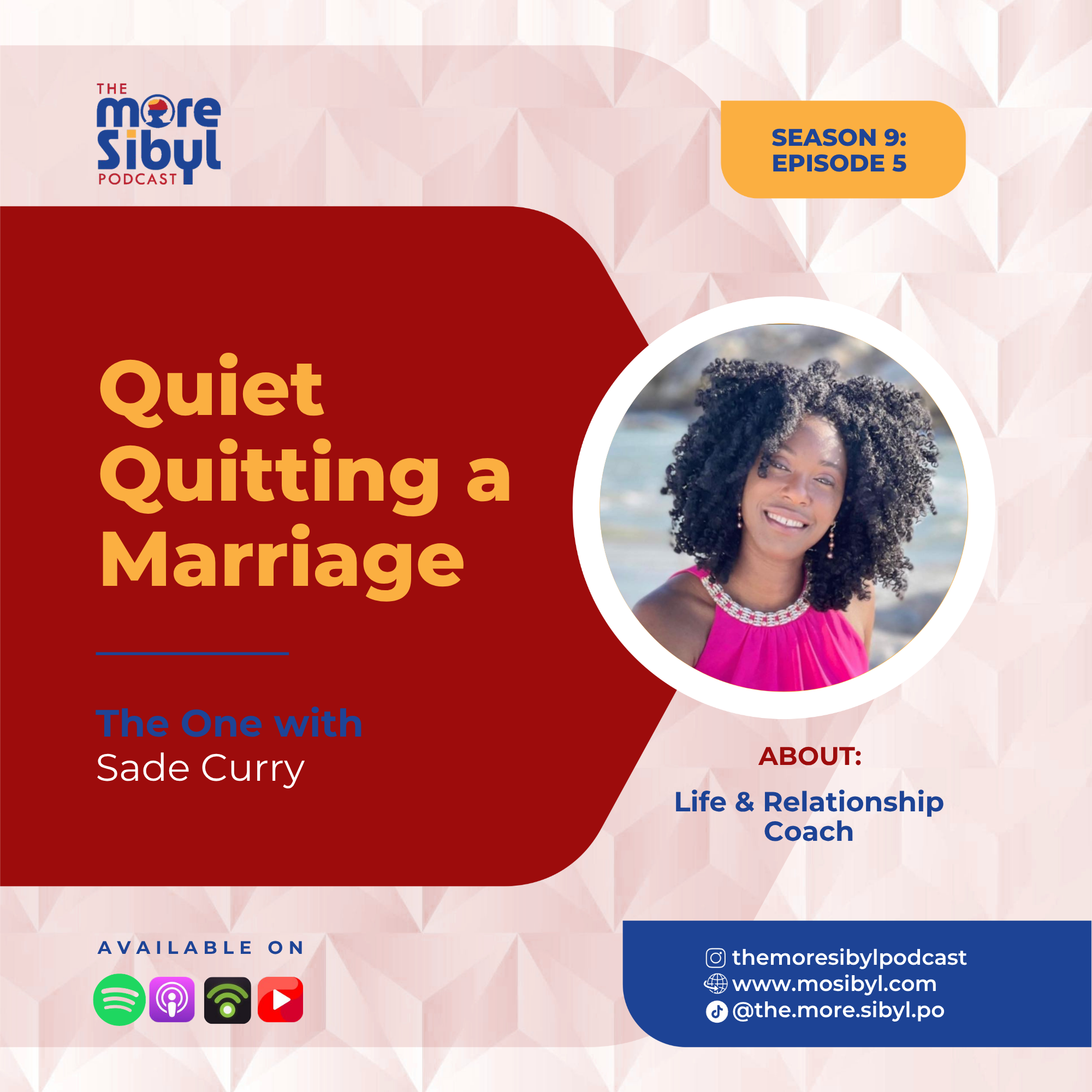 떠난다는 것의 실존적 위협| On Quiet Quitting a Marriage — The One With Sade Curry: Episode 5 (2026)