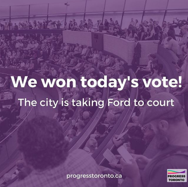 We Won Today's Vote!