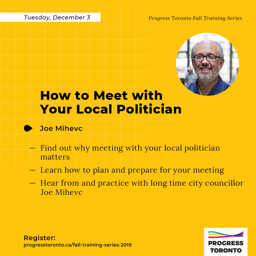 Fall Training Series: How to Meet with Your Local Politician
