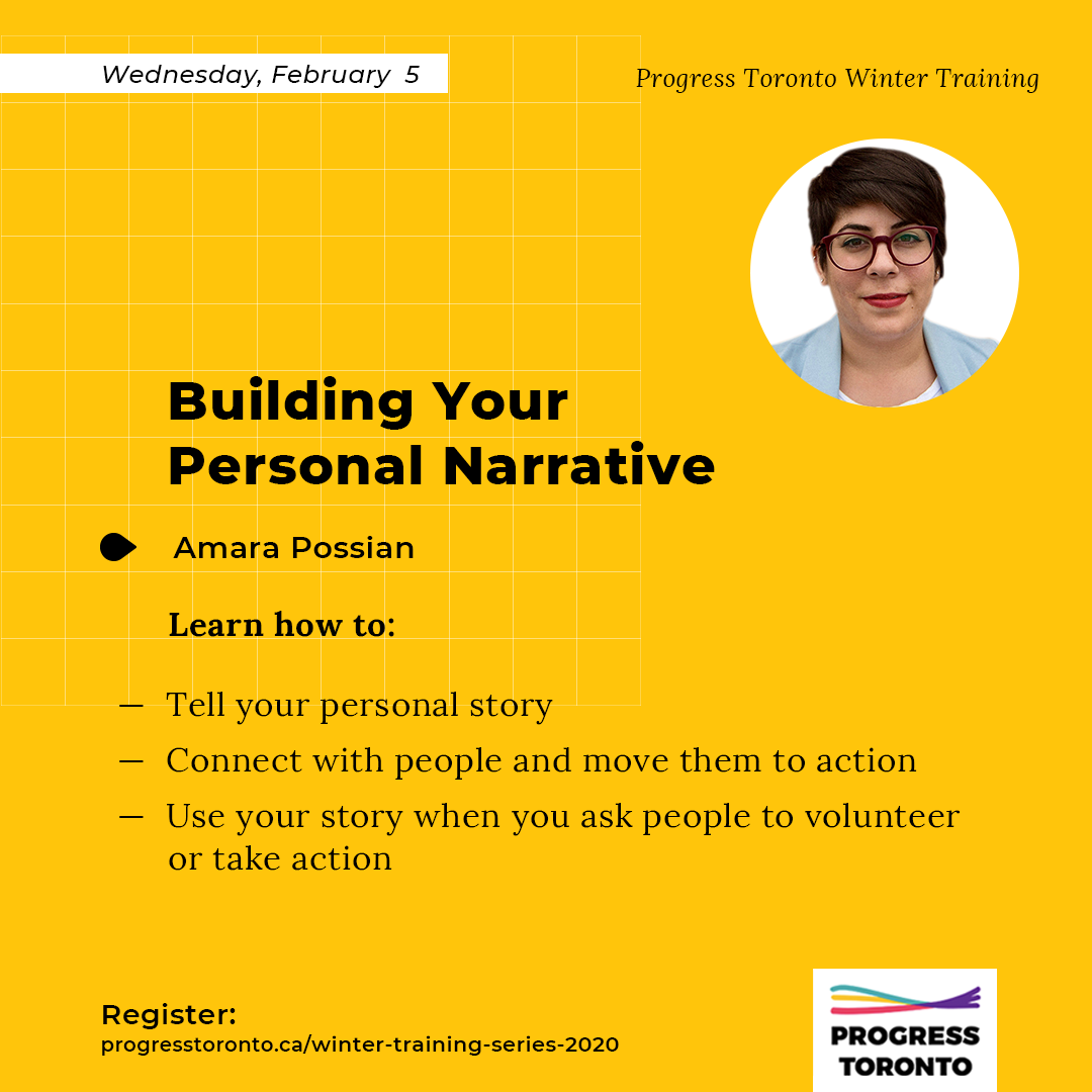 Winter Training Series: Building Your Personal Narrative