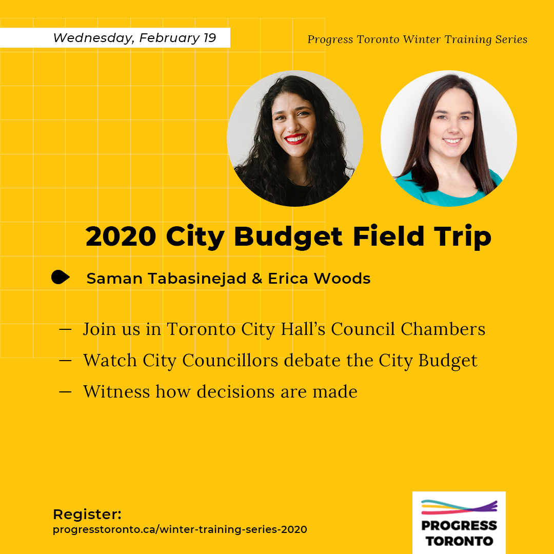 Winter Training Series: 2020 City Budget Field Trip