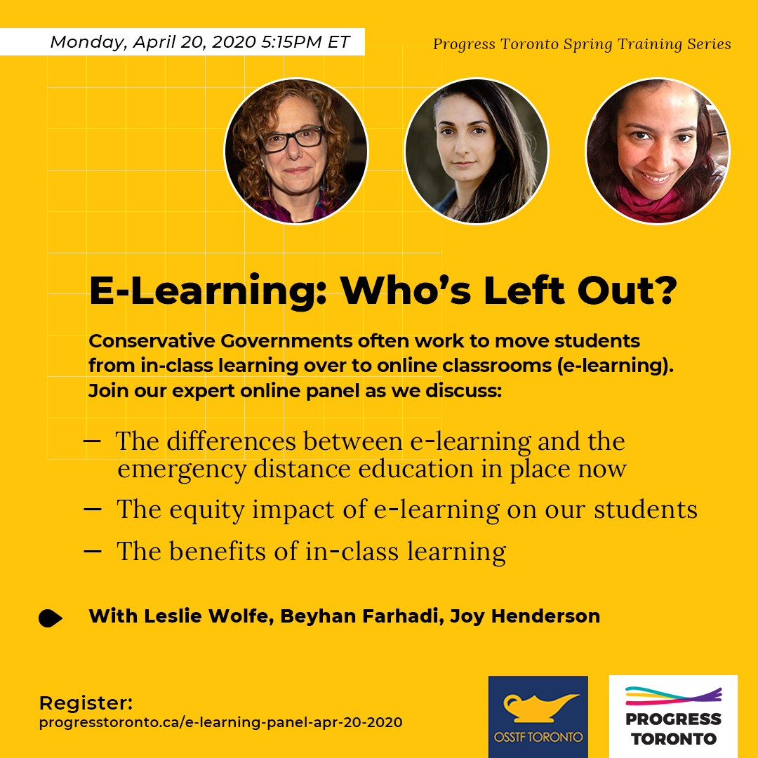 E-Learning: Who’s Left Out? 