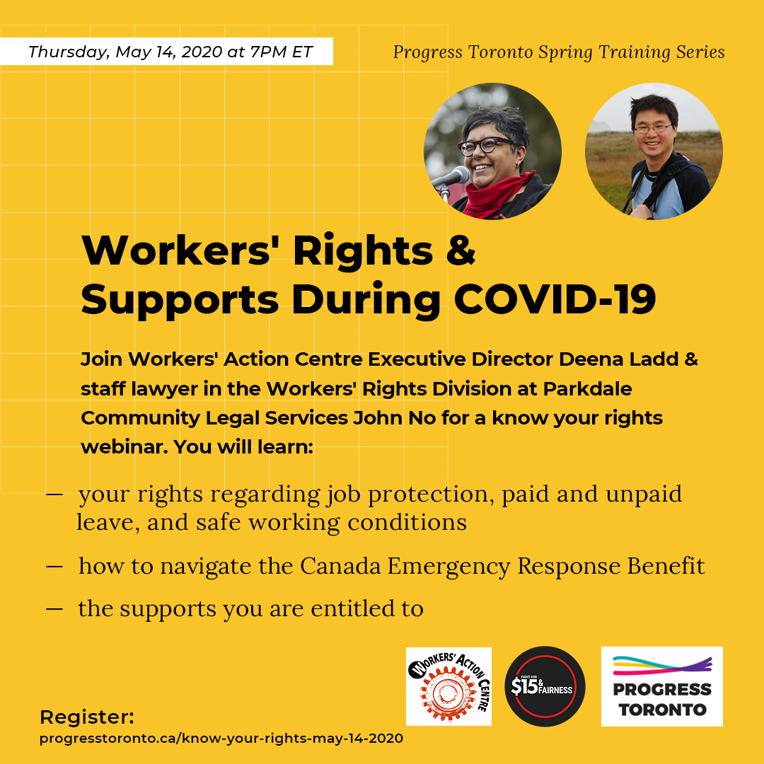 Workshop: Workers' Rights &amp; Supports During COVID-19