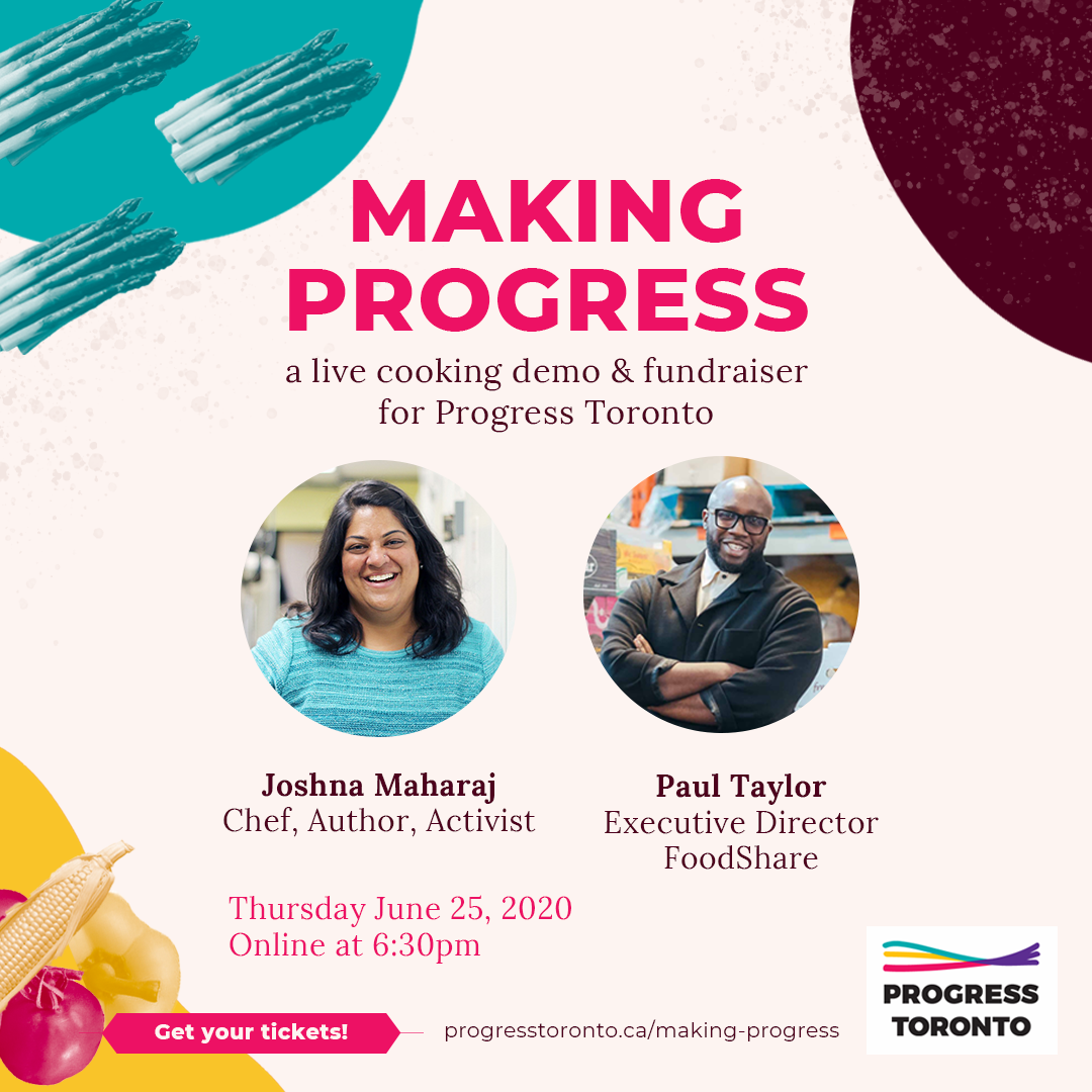 Event: Making Progress - A Live Cooking Demo &amp; Fundraiser for Progress Toronto