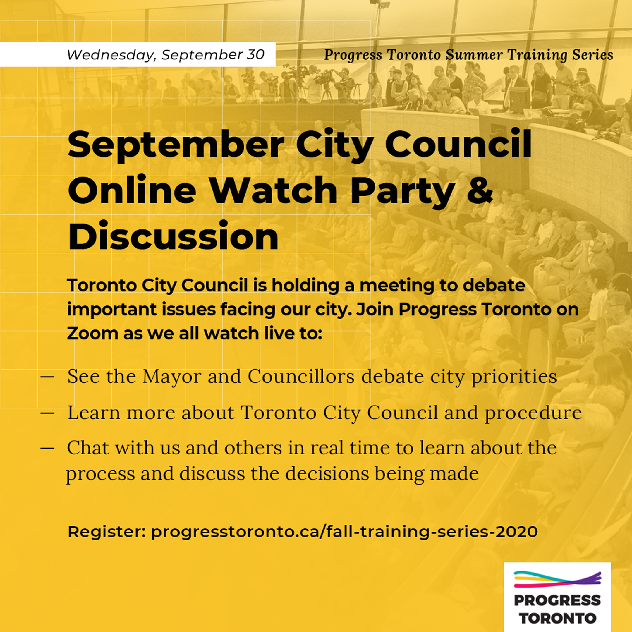 September City Council Online Watch Party &amp; Discussion