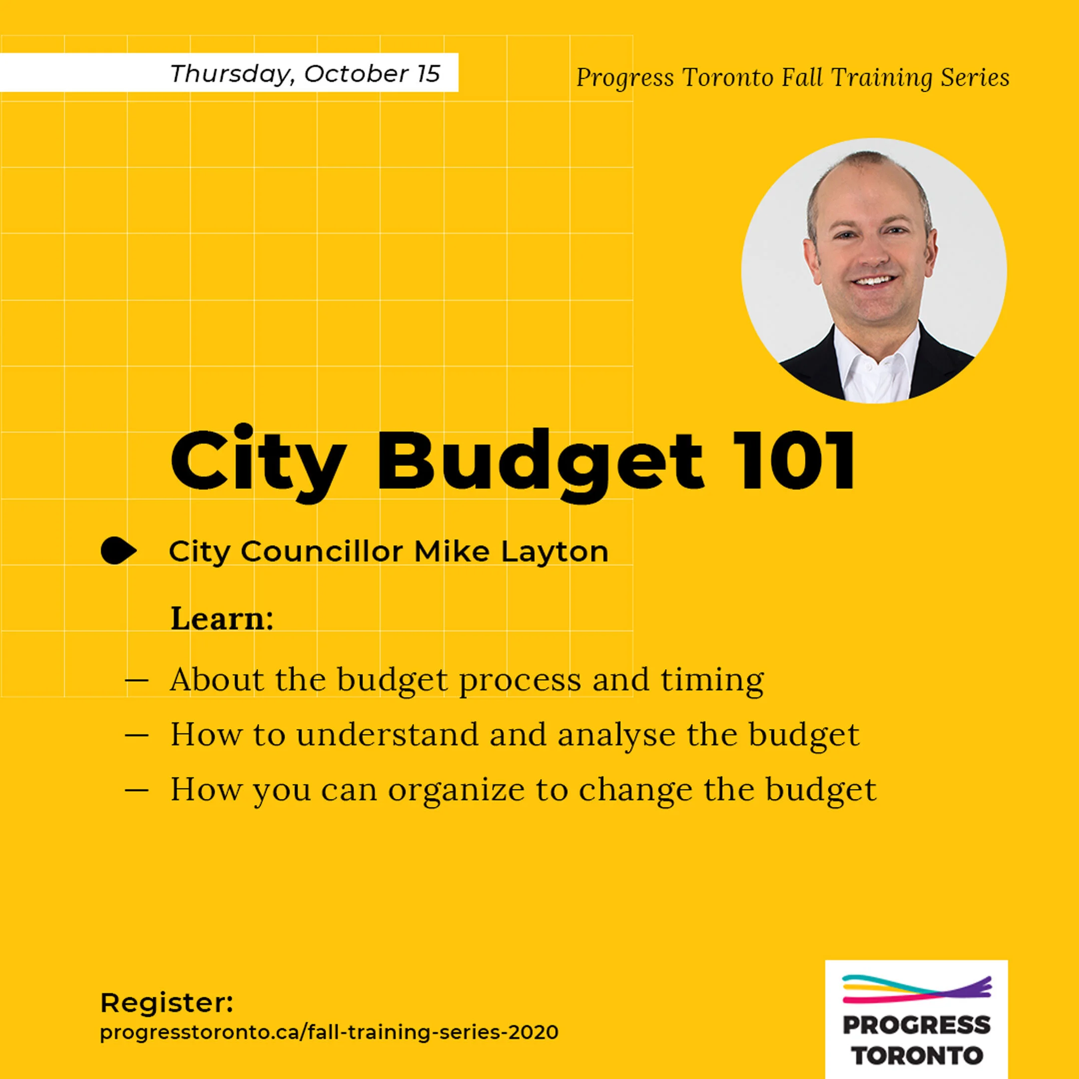 Training: City Budget 101 with Councillor Mike Layton