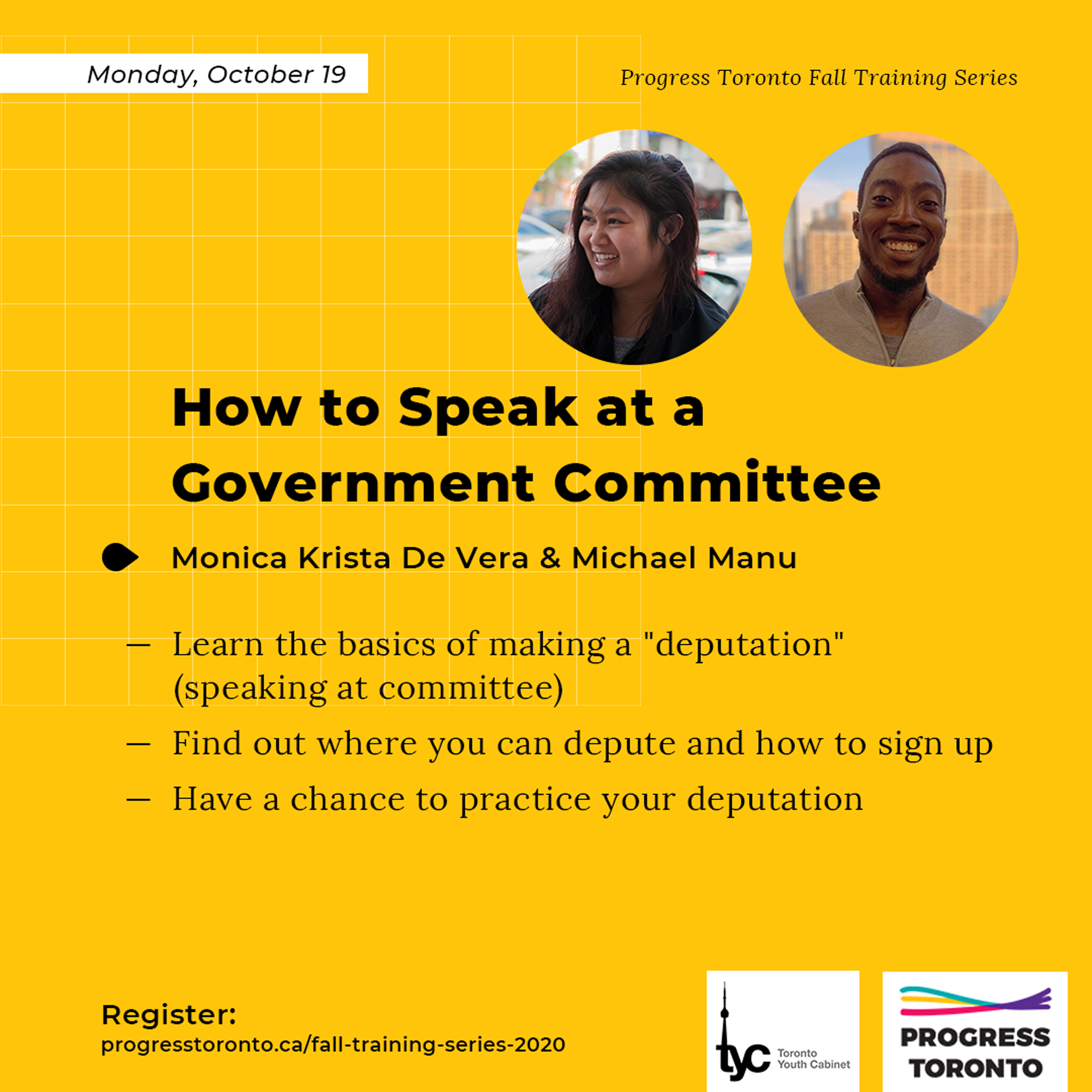 Training: How to Speak at Government Committee