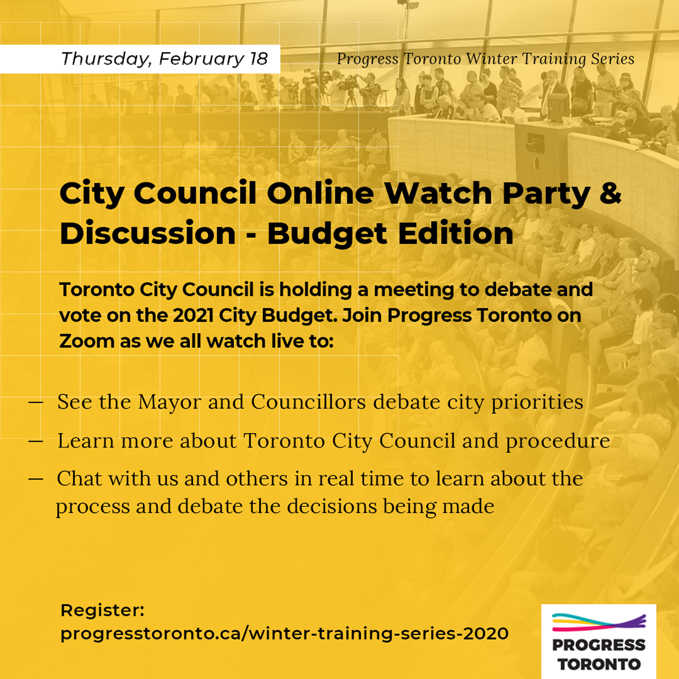 City Budget Online Watch Party &amp; Discussion