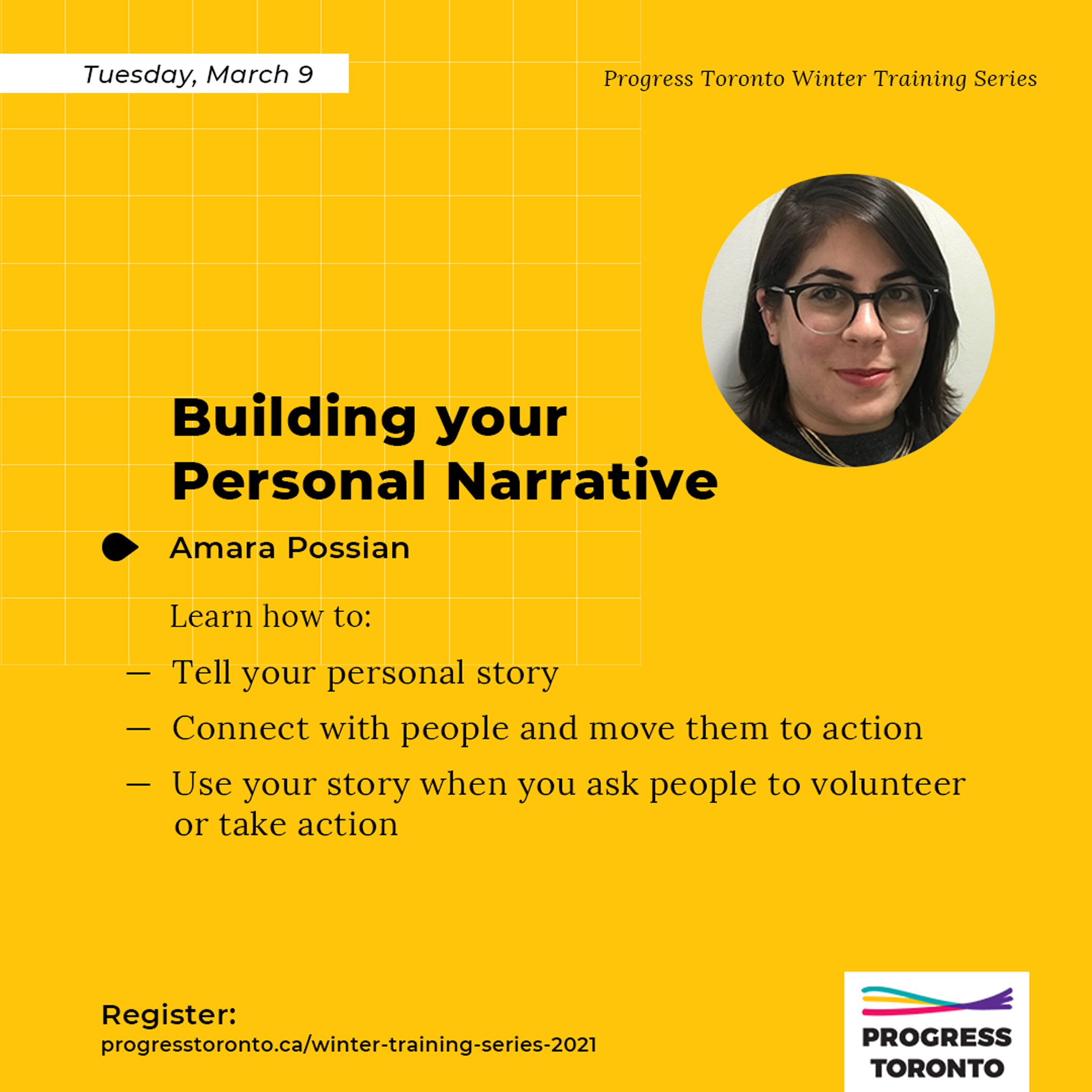 Training: Building Your Personal Narrative