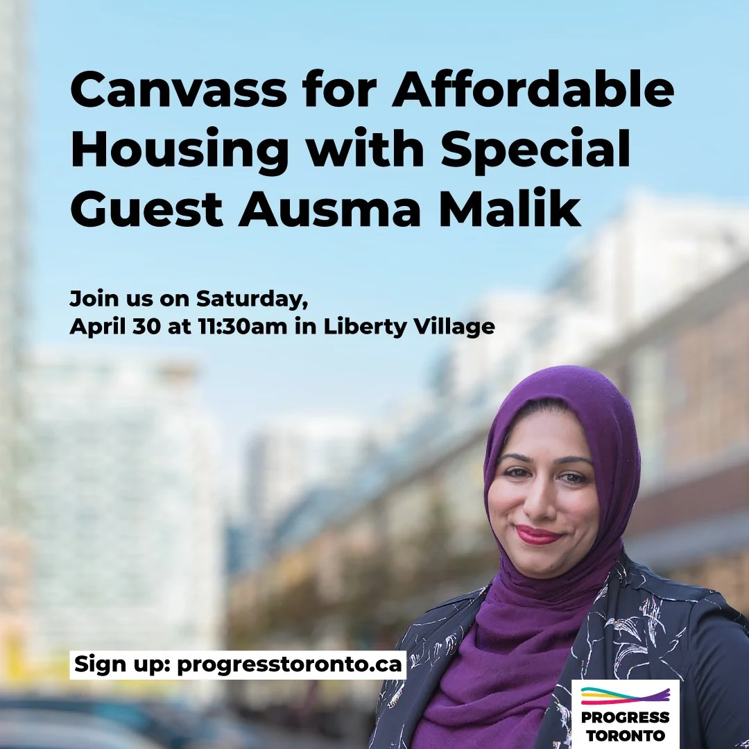 Canvass for Affordable Supportive Housing with Special Guest Ausma Malik