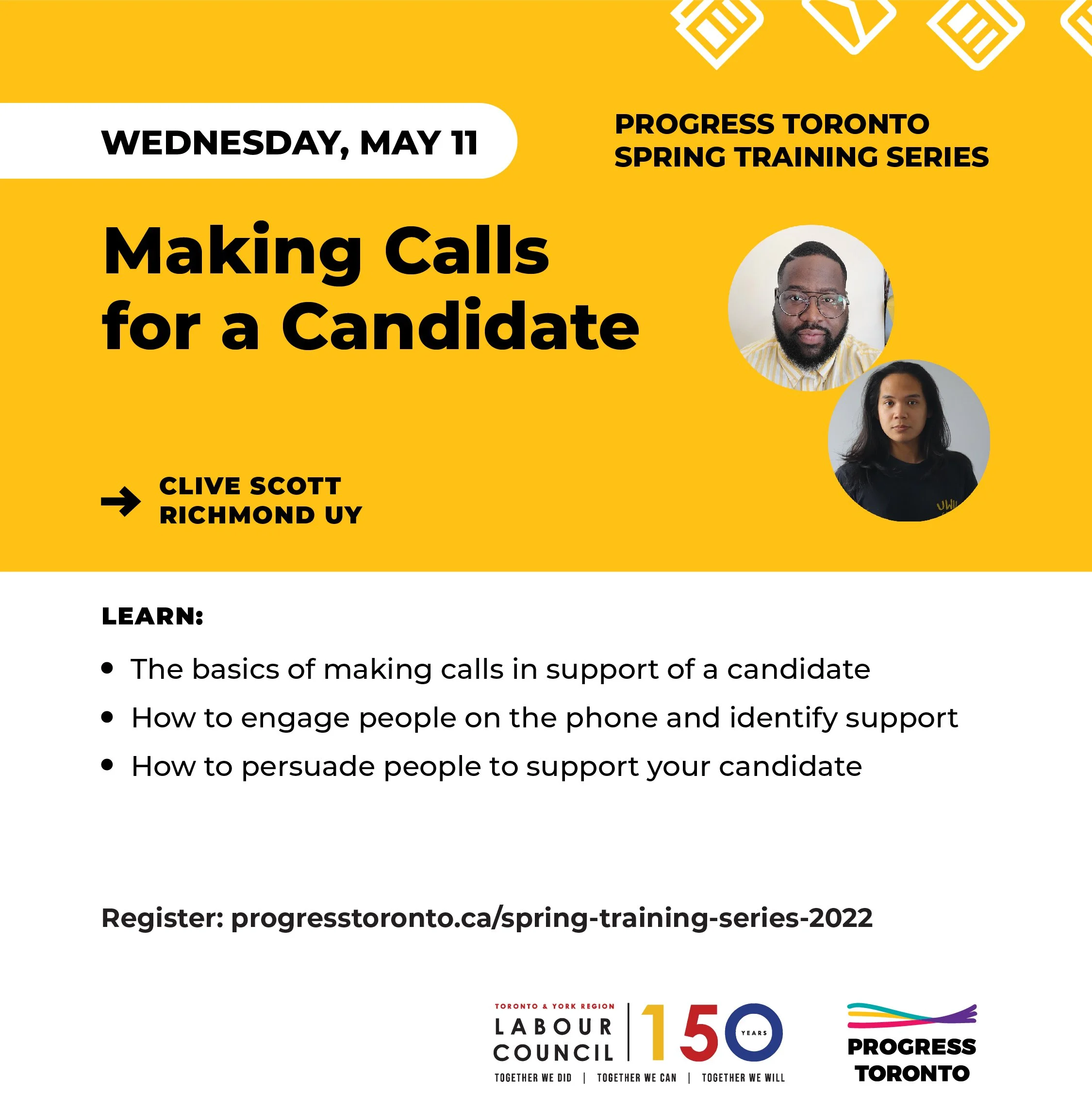 Spring Training Series: Making Calls for a Candidate