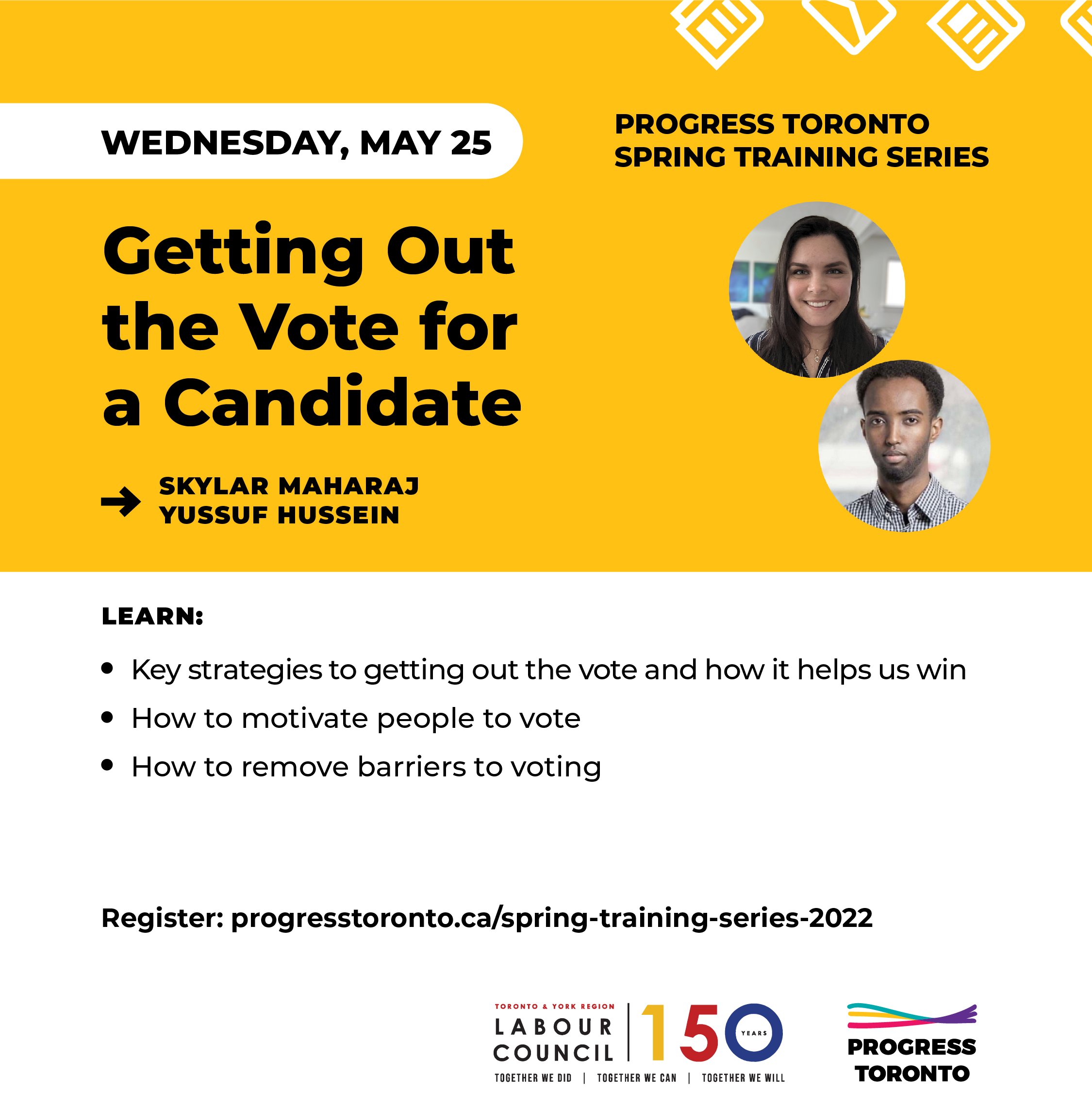 Spring Training Series: Getting Out the Vote for a Candidate