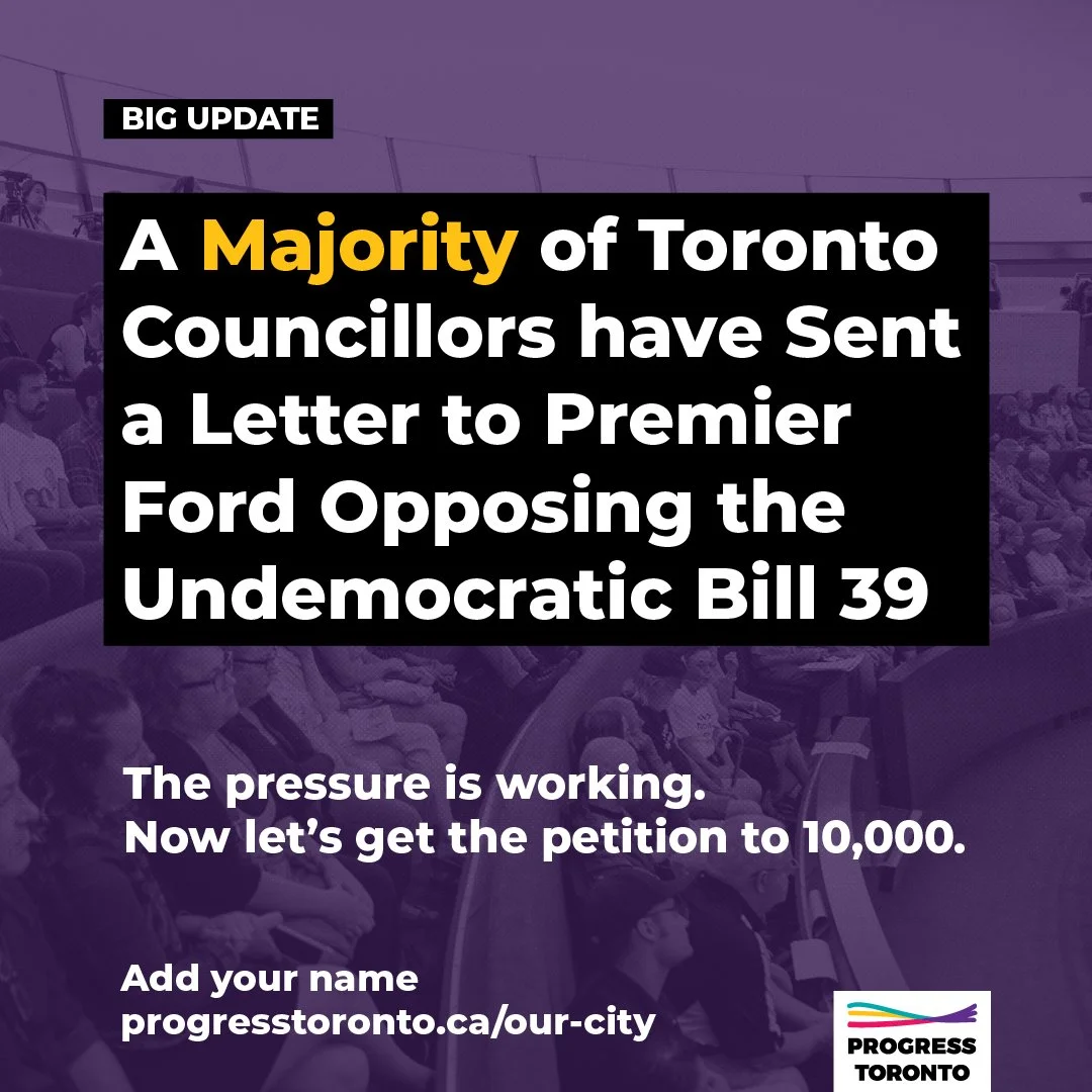 A Majority of City Councillors Oppose Bill 39