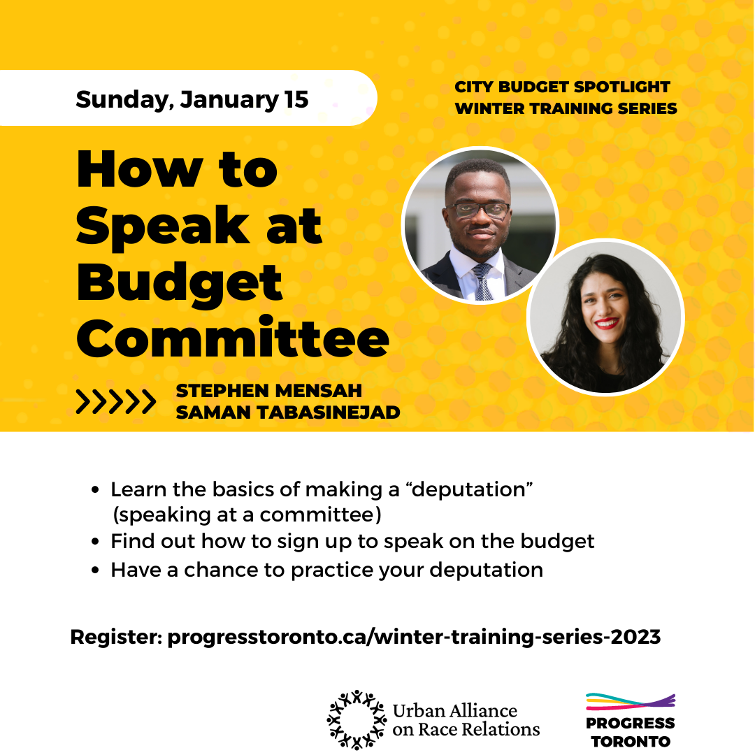 How to Speak at Budget Committee