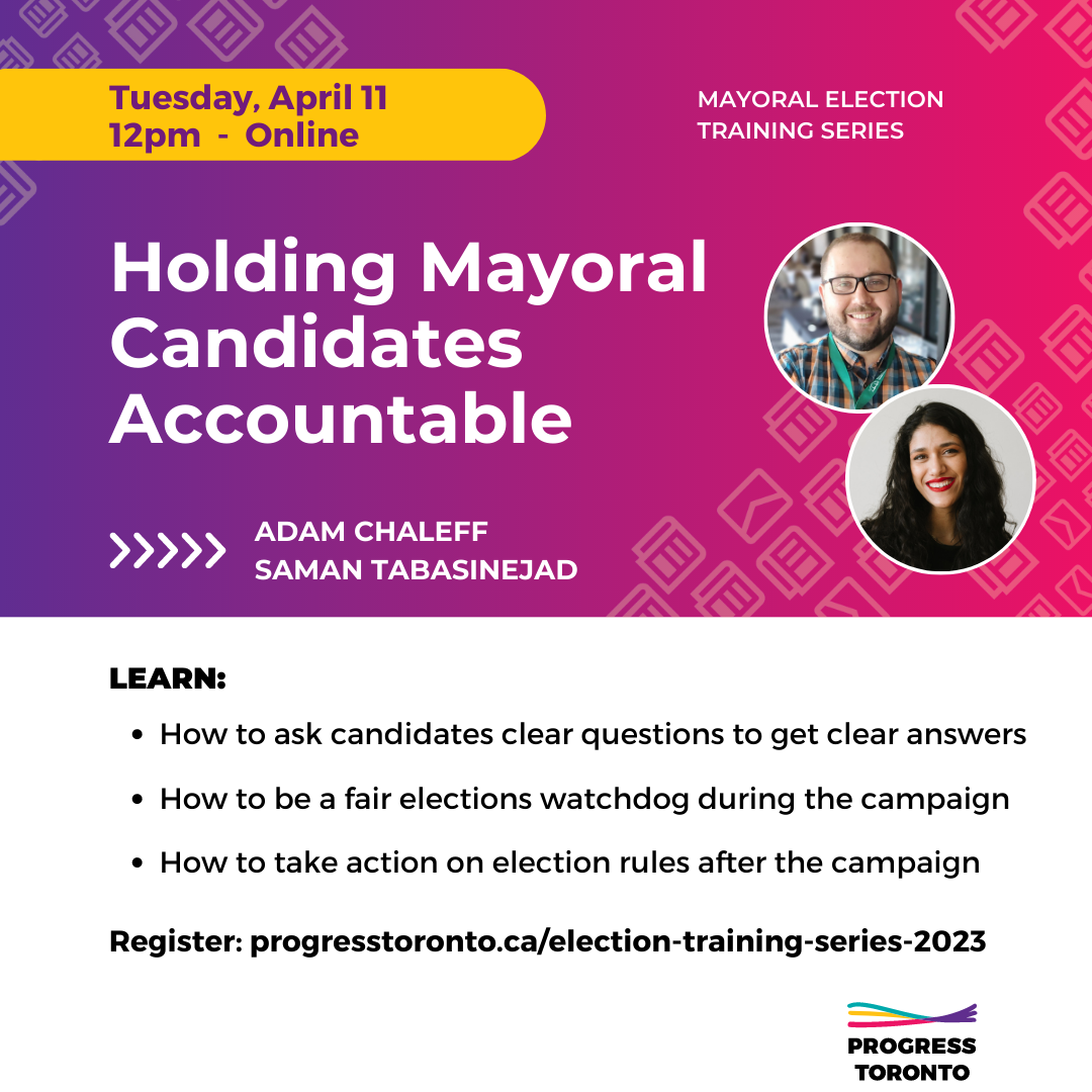 Holding Mayoral Candidates Accountable