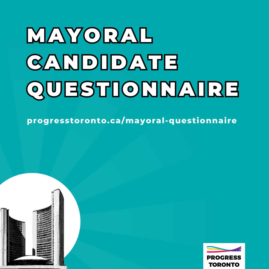 Candidate Questionnaire: Becoming the Progressive Mayoral Champion