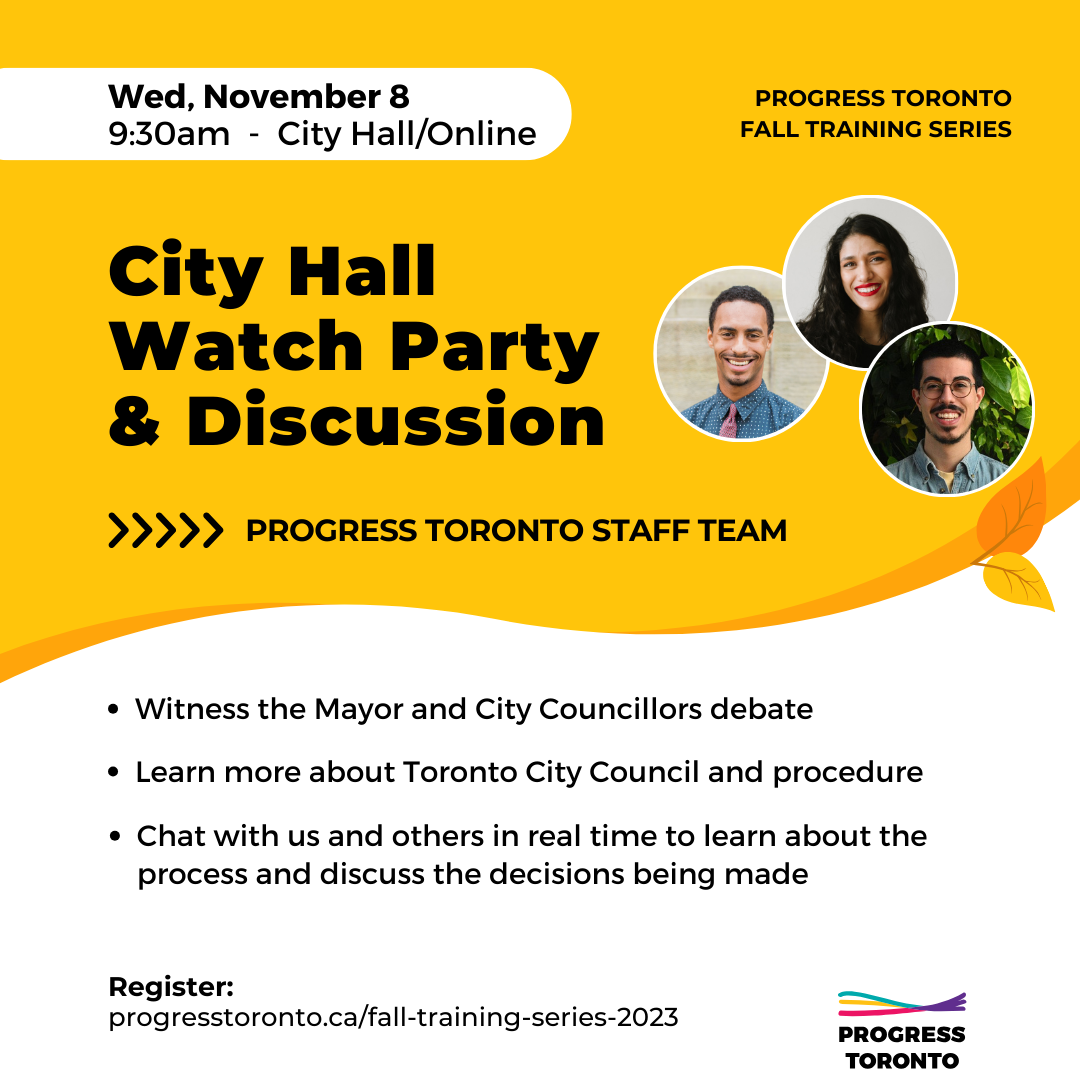 Training: City Hall Watch Party and Discussion