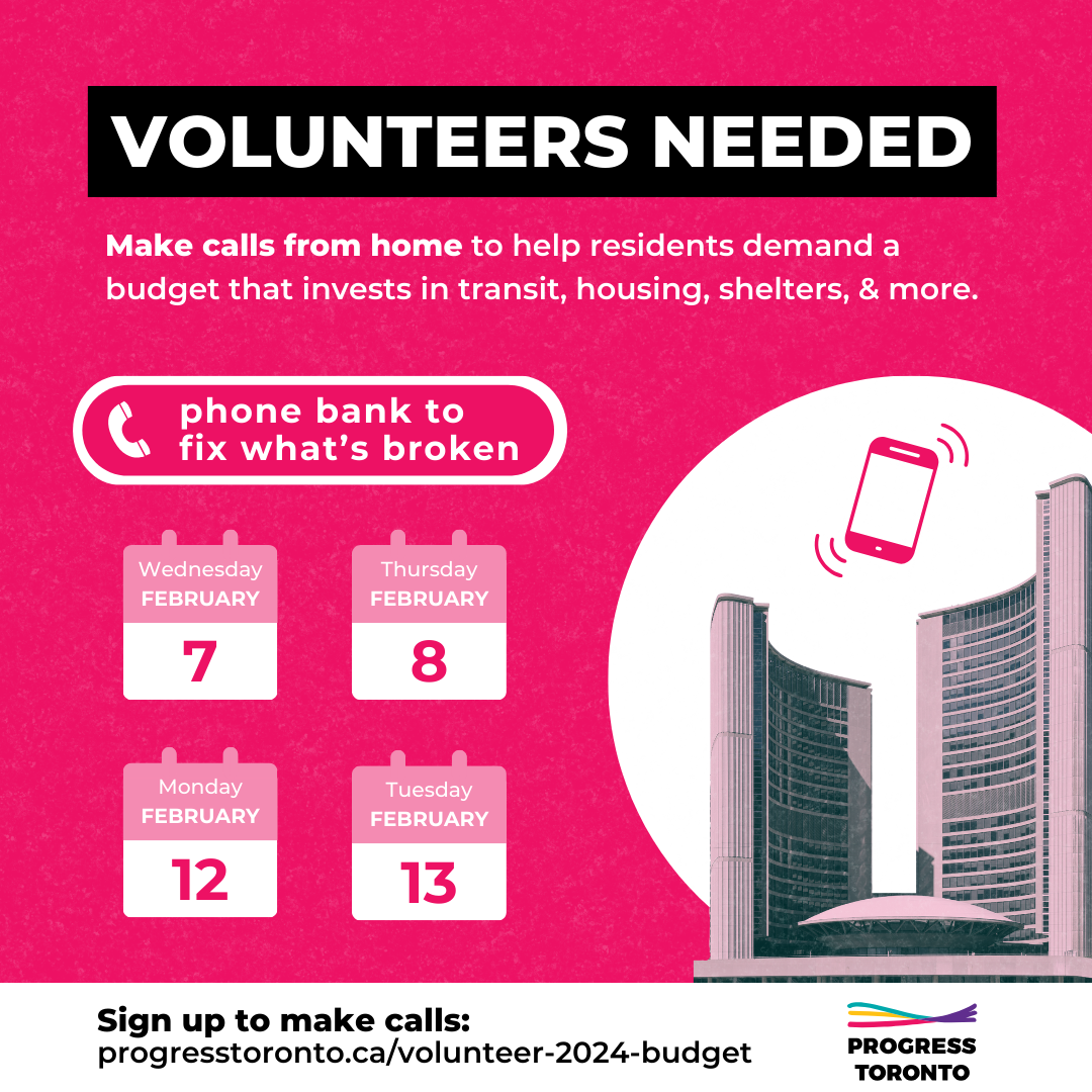 Volunteer to win investments in the 2024 City Budget
