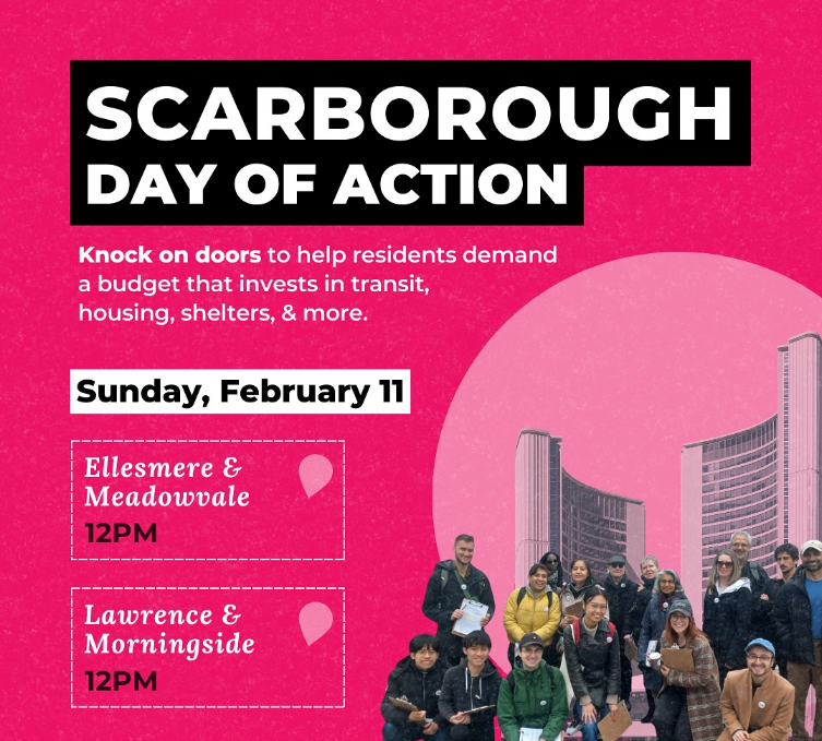 Budget 2024: Scarborough Day of Action