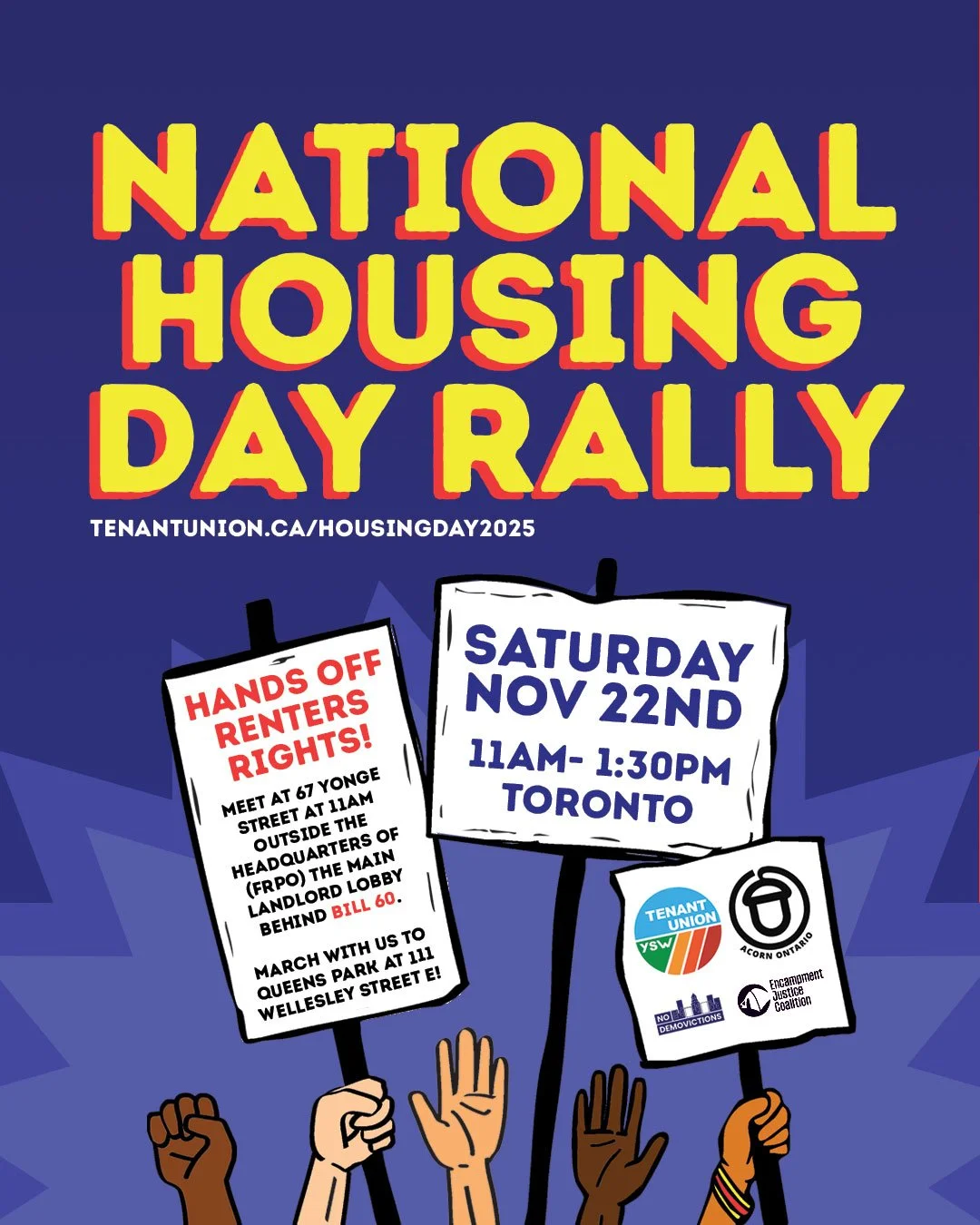 Join Progress Toronto at the National Housing Day Rally
