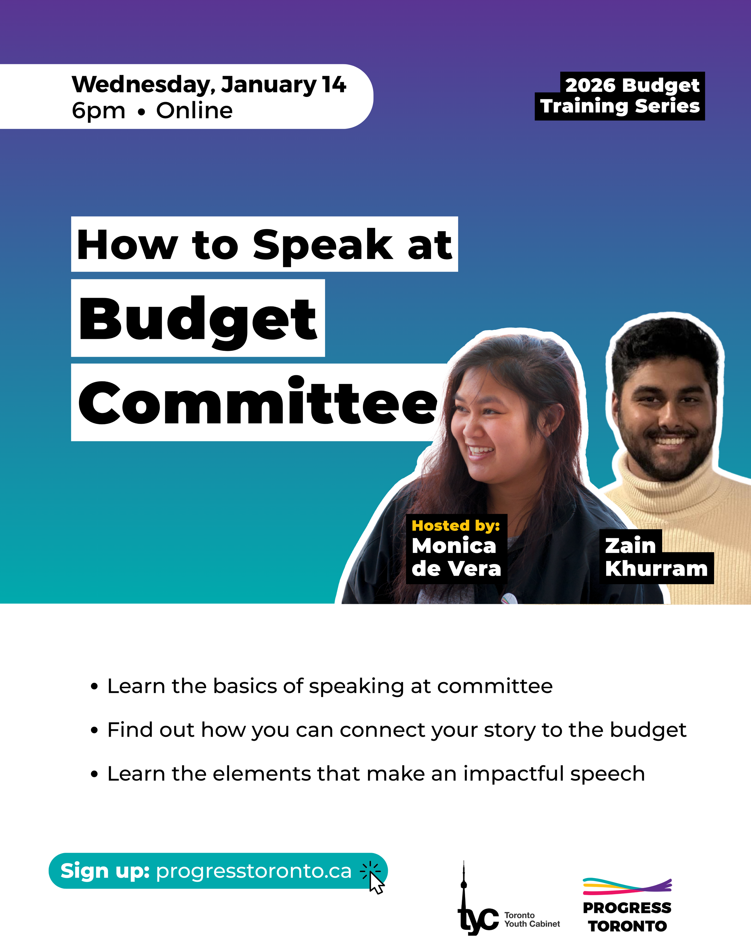 Training: How to Speak at Budget Committee