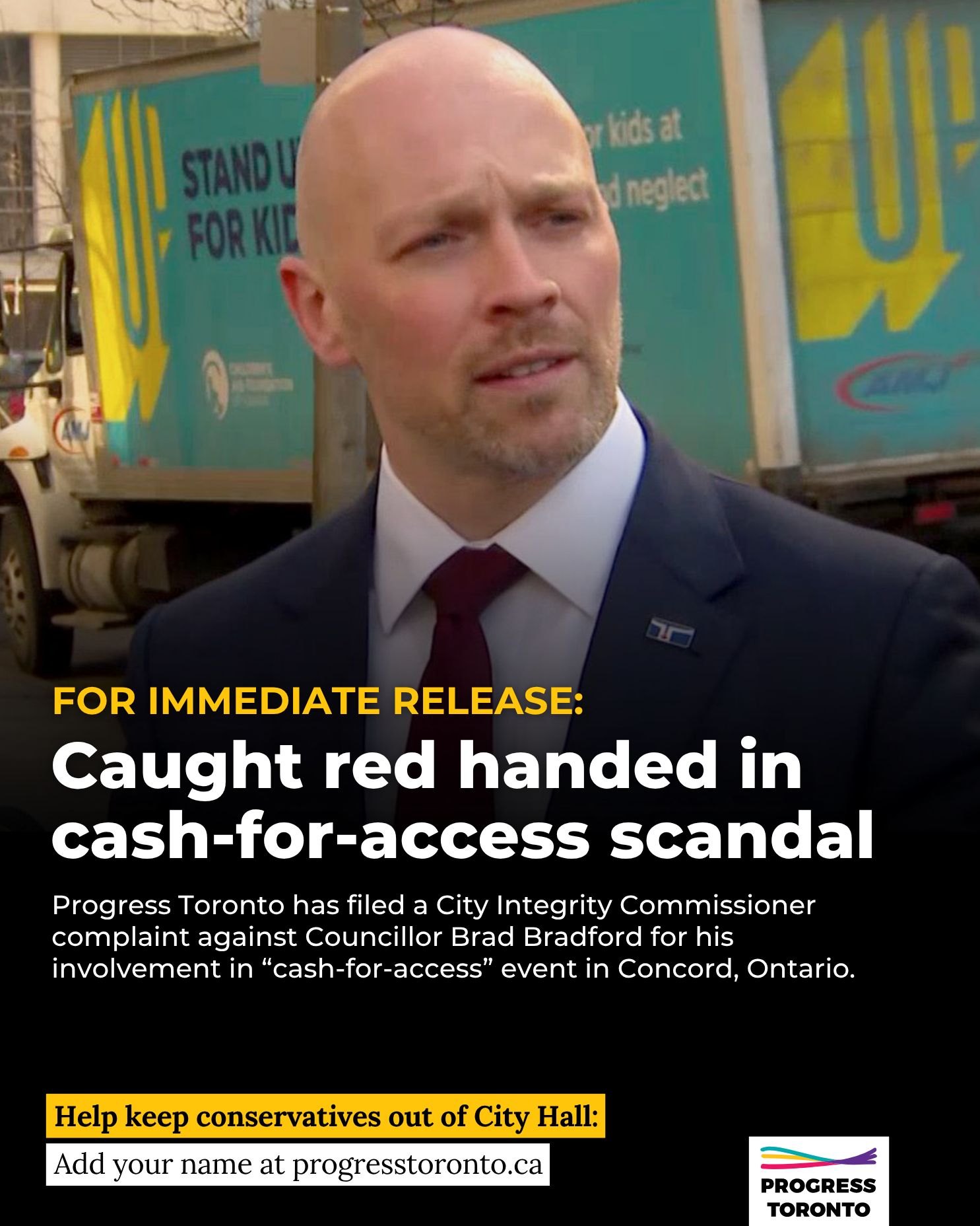 MAY 1 2026: Caught red handed in cash-for-access scandal —a second Brad Bradford integrity commissioner investigation?   