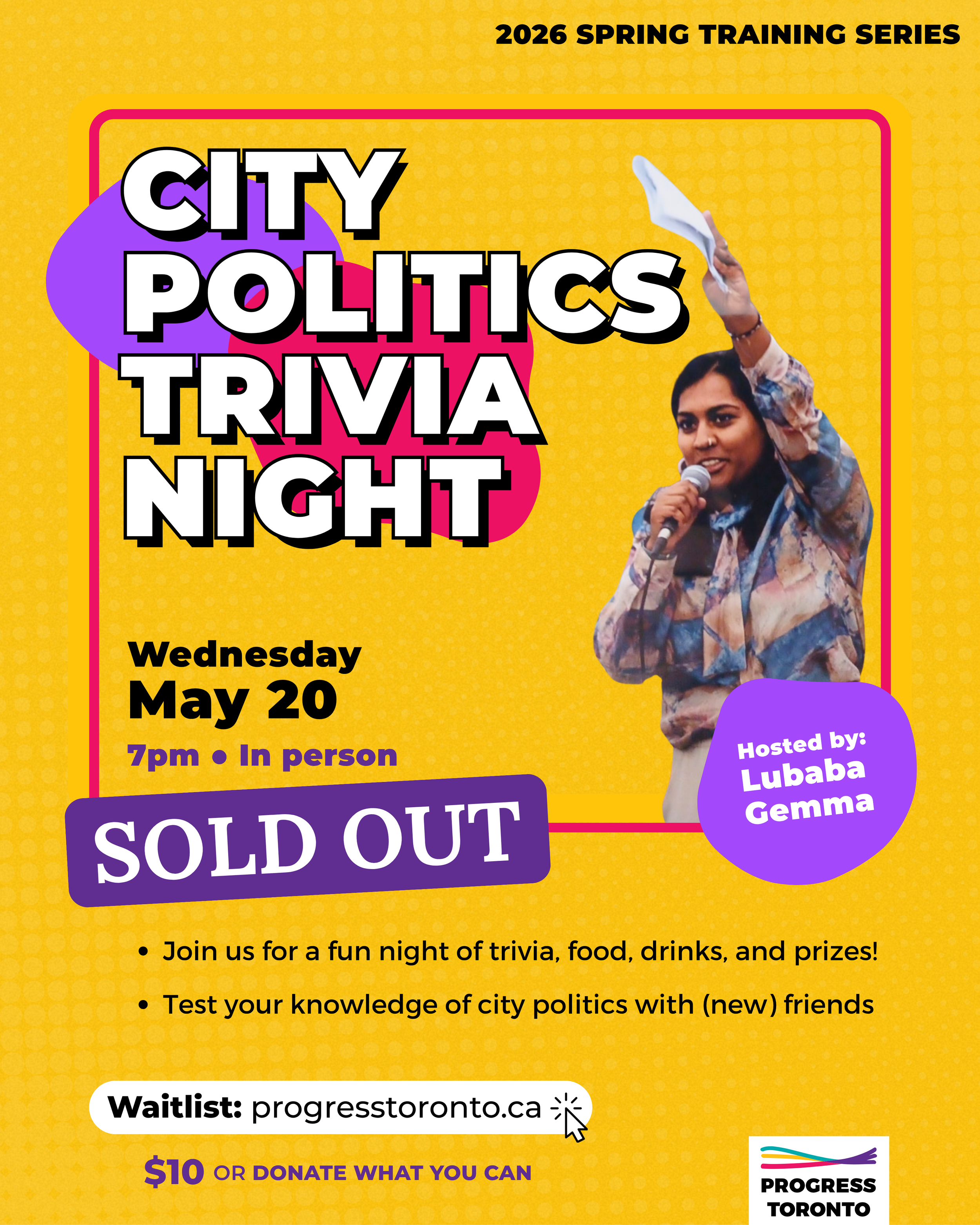 SOLD OUT: City Politics Trivia Night