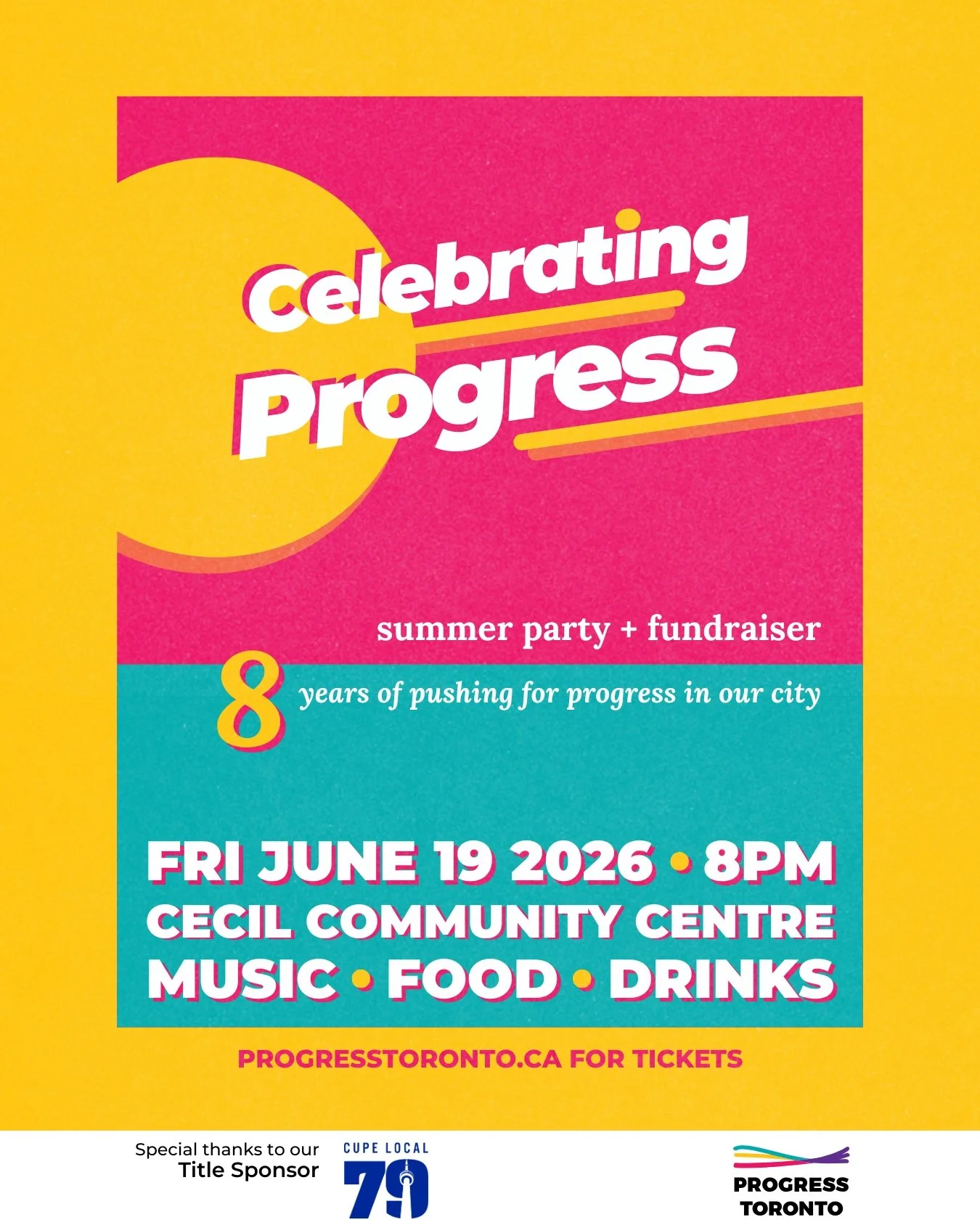 Celebrating Progress Fundraiser + Party!