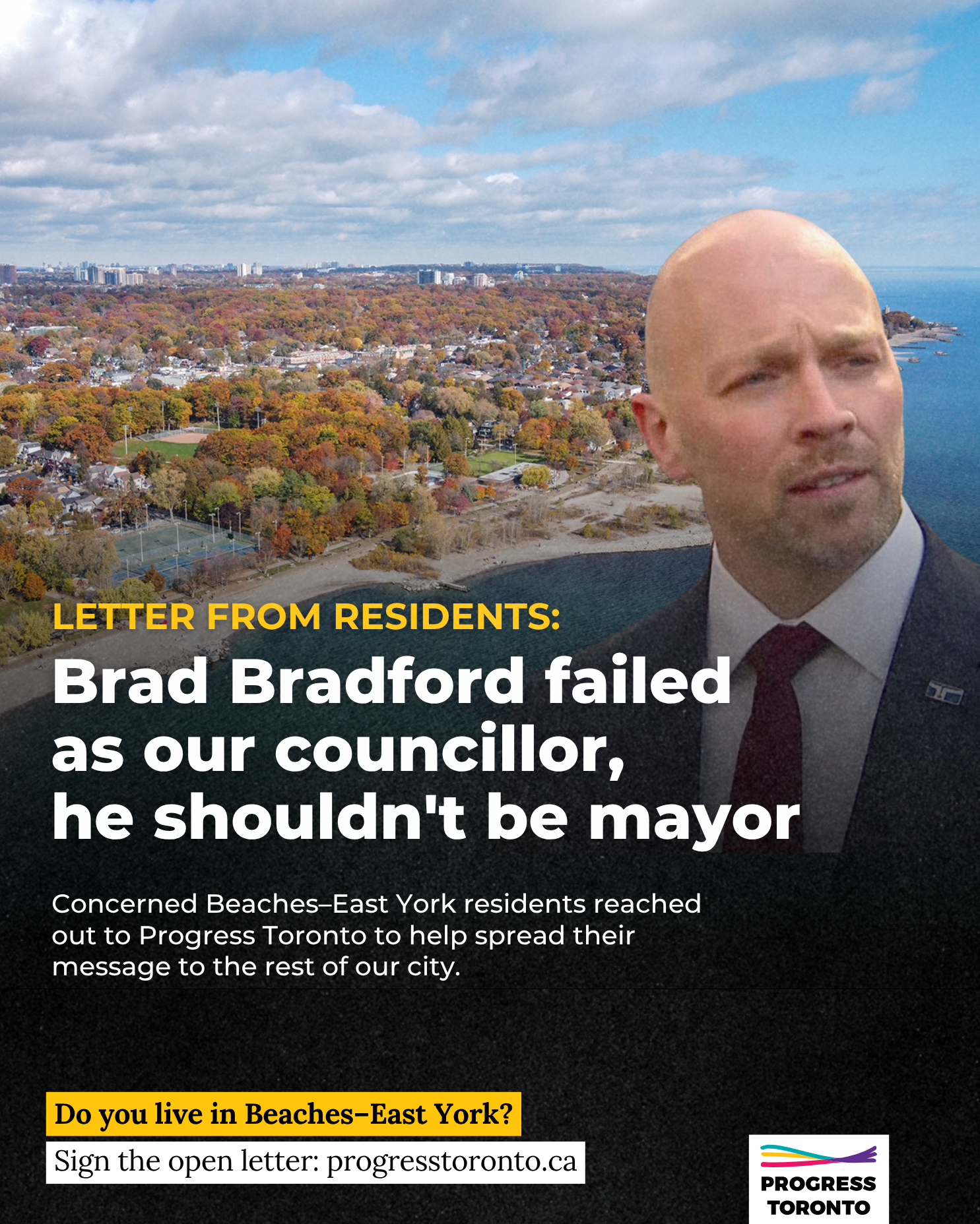 Open letter: Brad Bradford failed as our councillor, he shouldn't be mayor