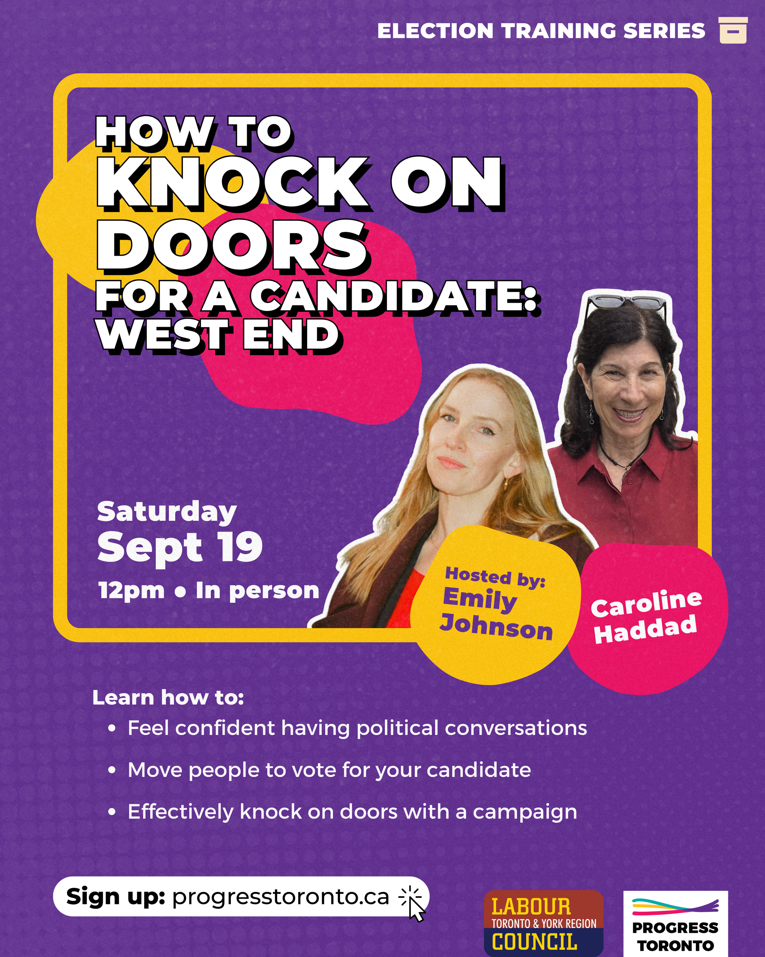 Training: How to Knock on Doors for a Candidate
