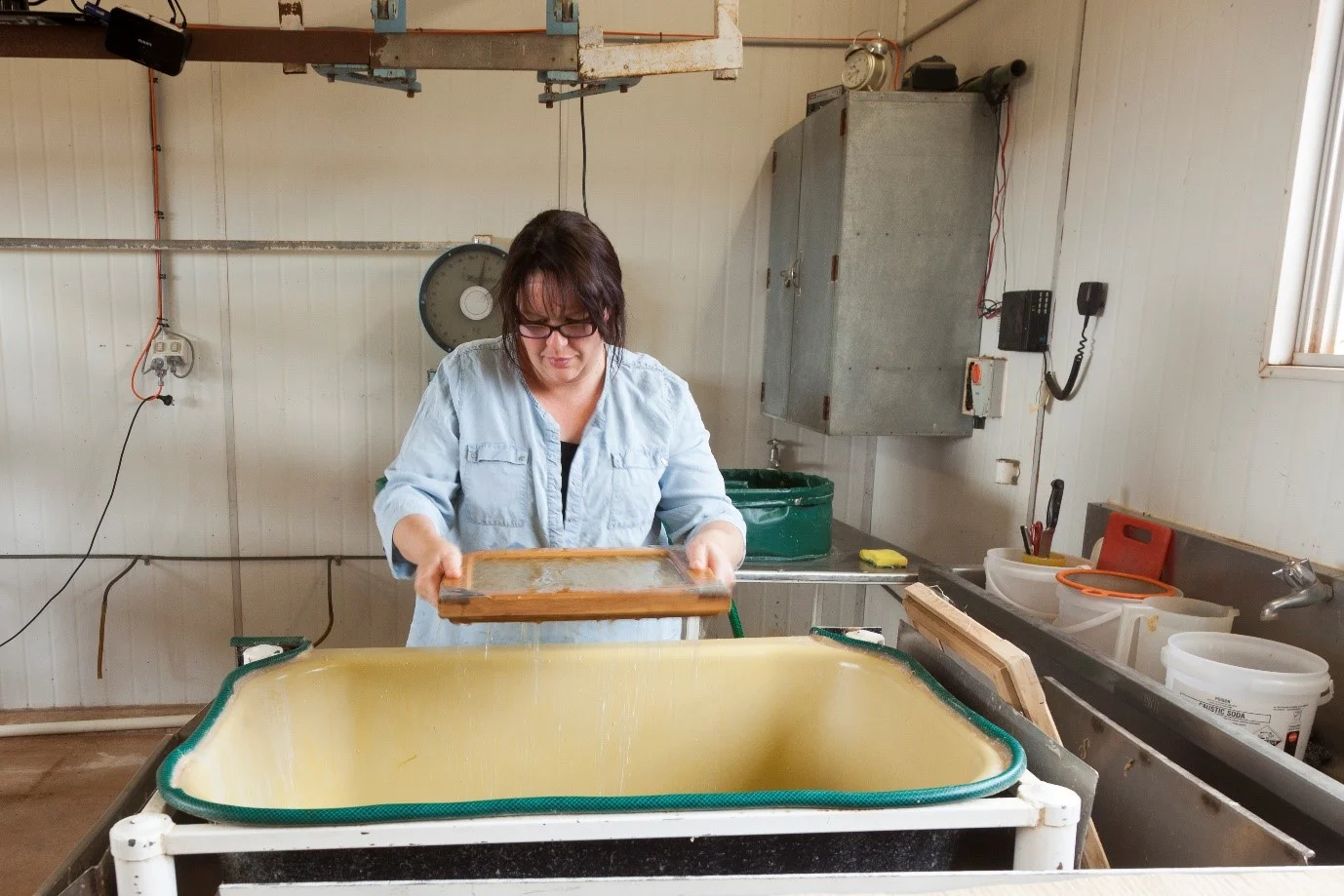Amee Porter Profile Picture - making paper.jpg